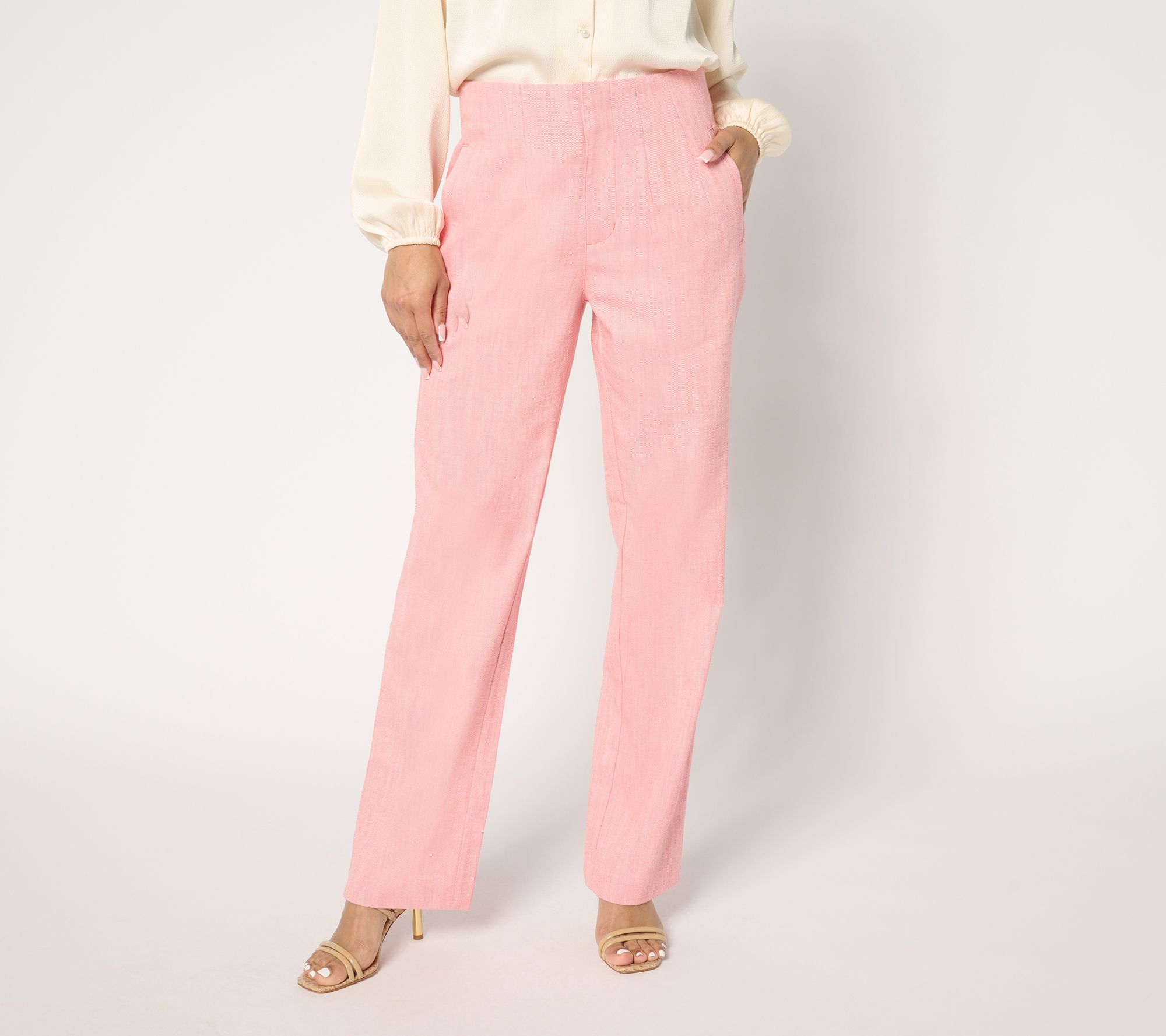 "As Is" BEAUTIFUL by Lawrence Zarian Petite Pleated Trouser