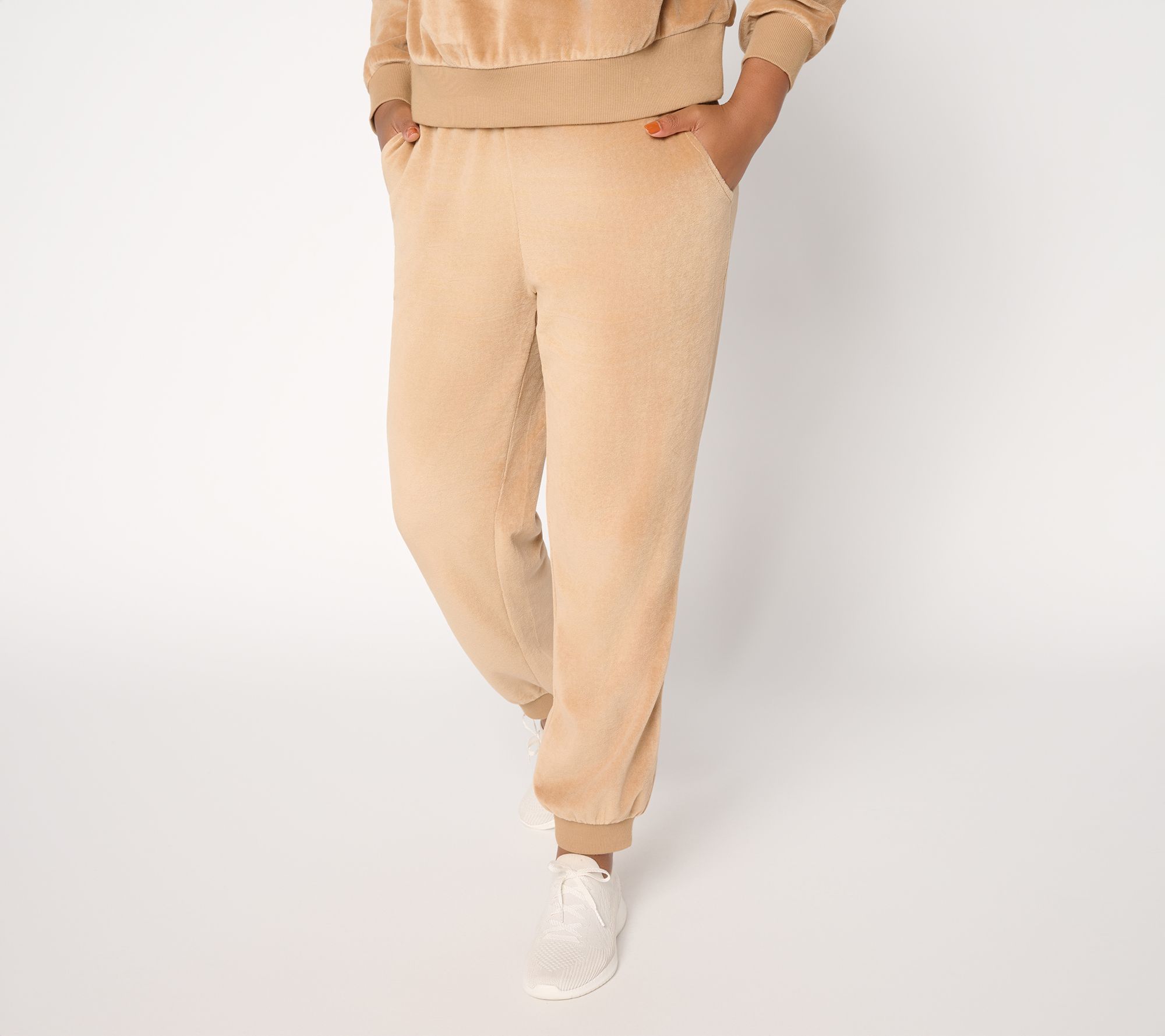 Martha Stewart Signature Tall Velour Ankle Jogger