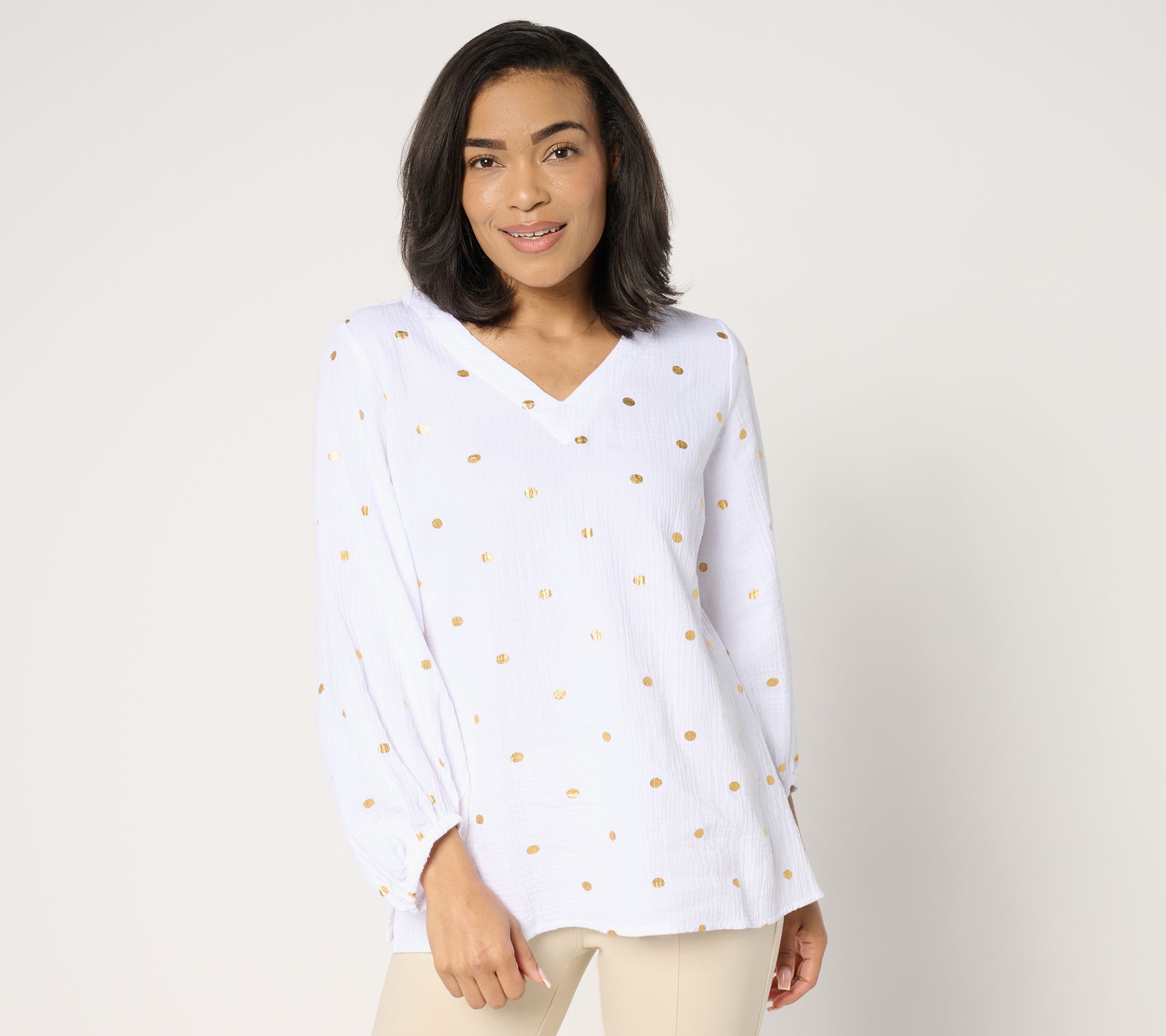 "As Is" Belle Beach by Kim Gravel Beach Club 100% Cotton Top