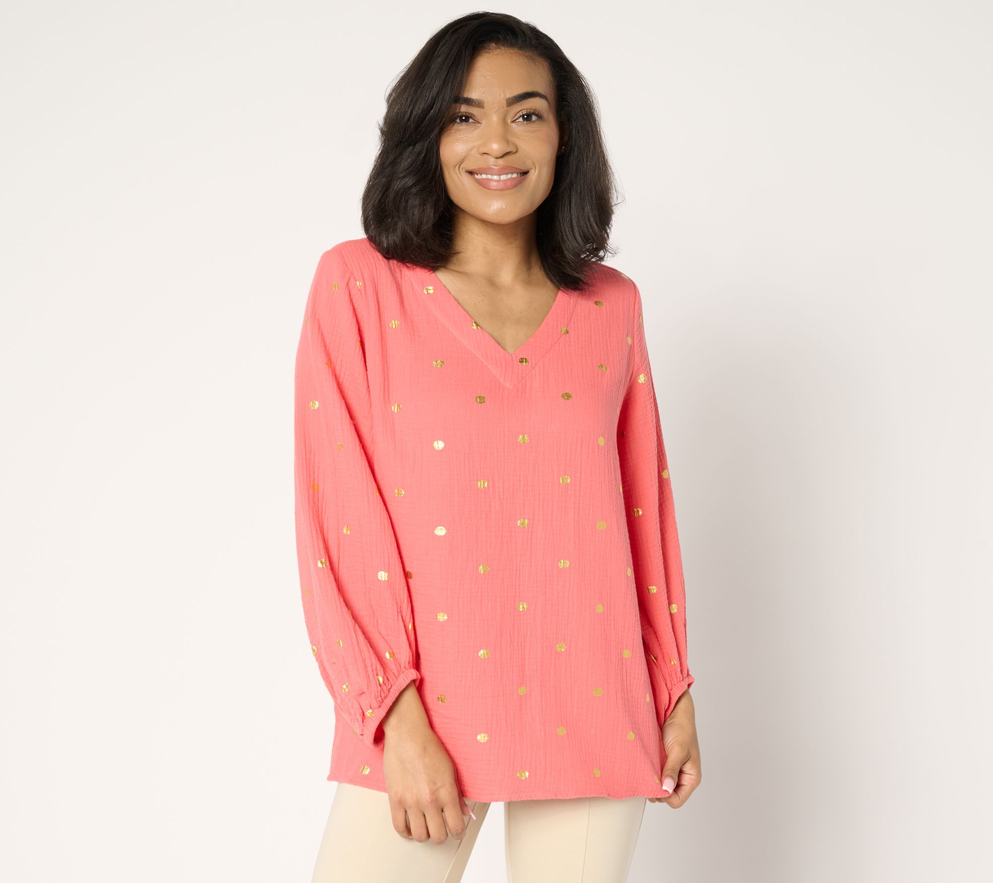 "As Is" Belle Beach by Kim Gravel Beach Club 100% Cotton Top