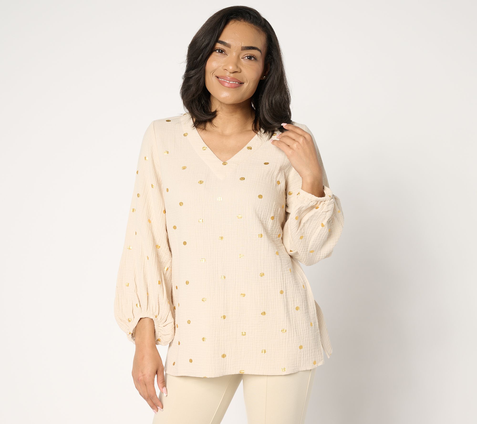 "As Is" Belle Beach by Kim Gravel Beach Club 100% Cotton Top