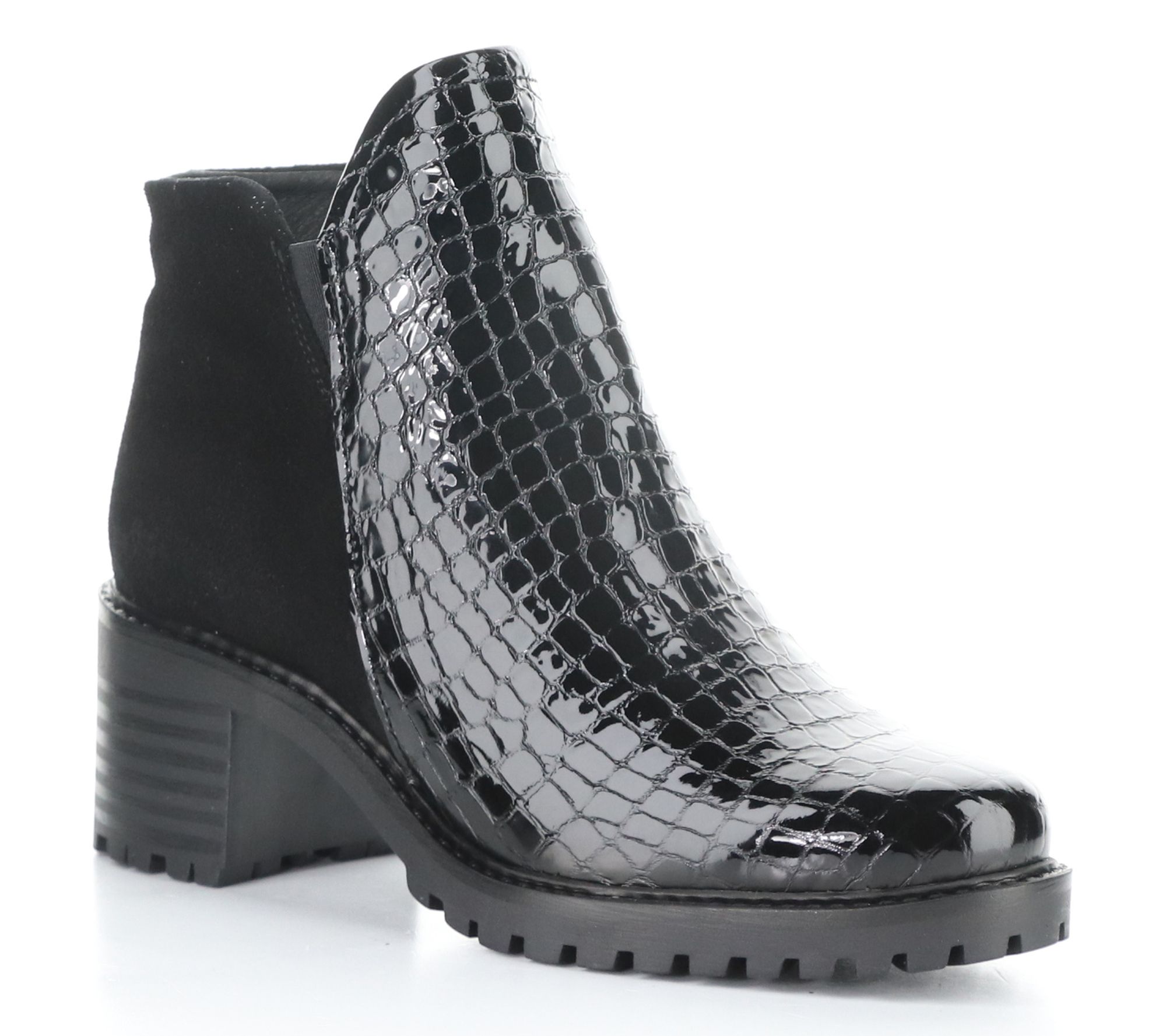 Bos. & Co. Winter Croco Print Leather Boot - Inara