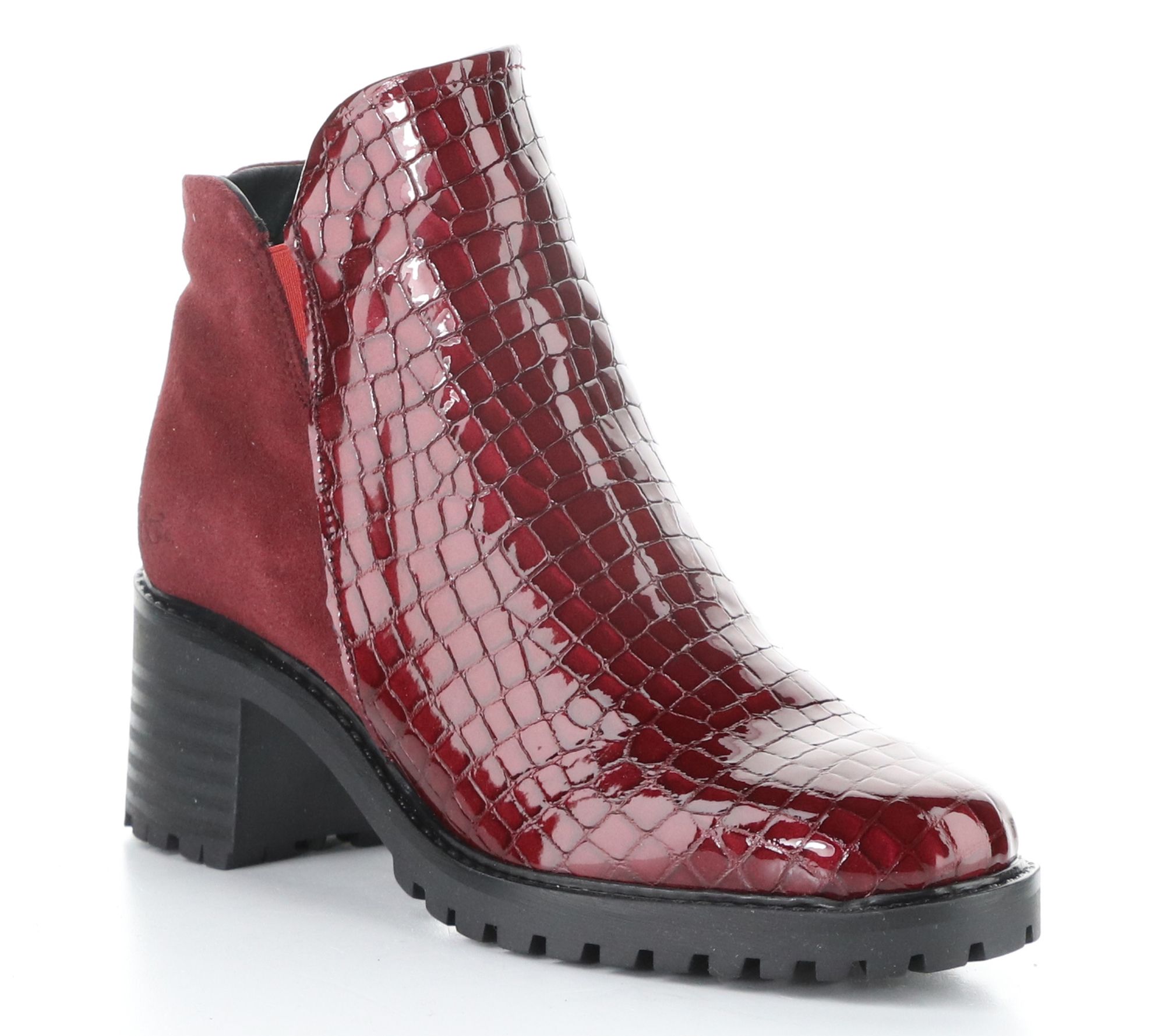 Bos. & Co. Winter Croco Print Leather Boot - Inara
