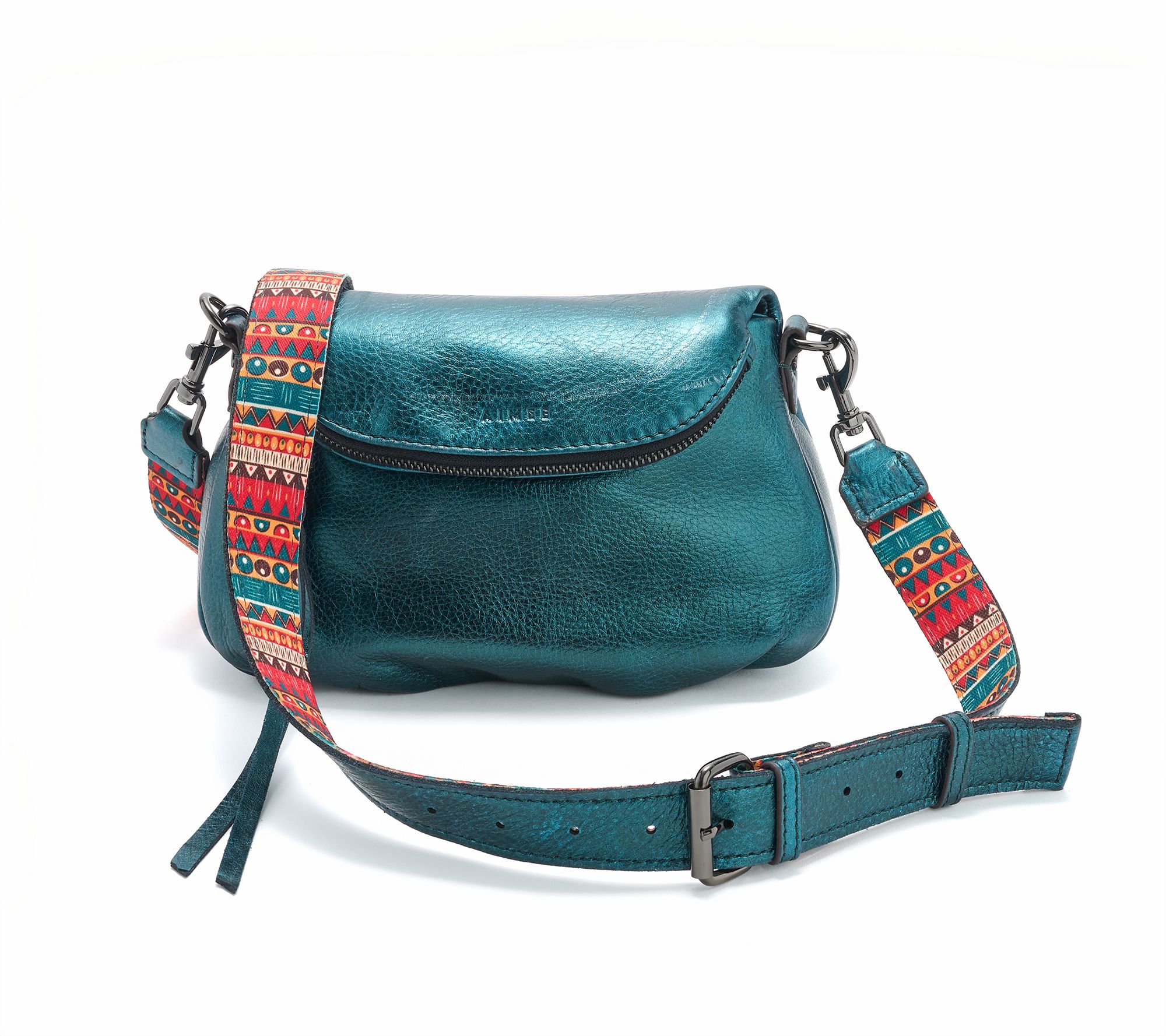 Aimee Kestenberg Dual Entry Leather Crossbody w/ Two Way Strap