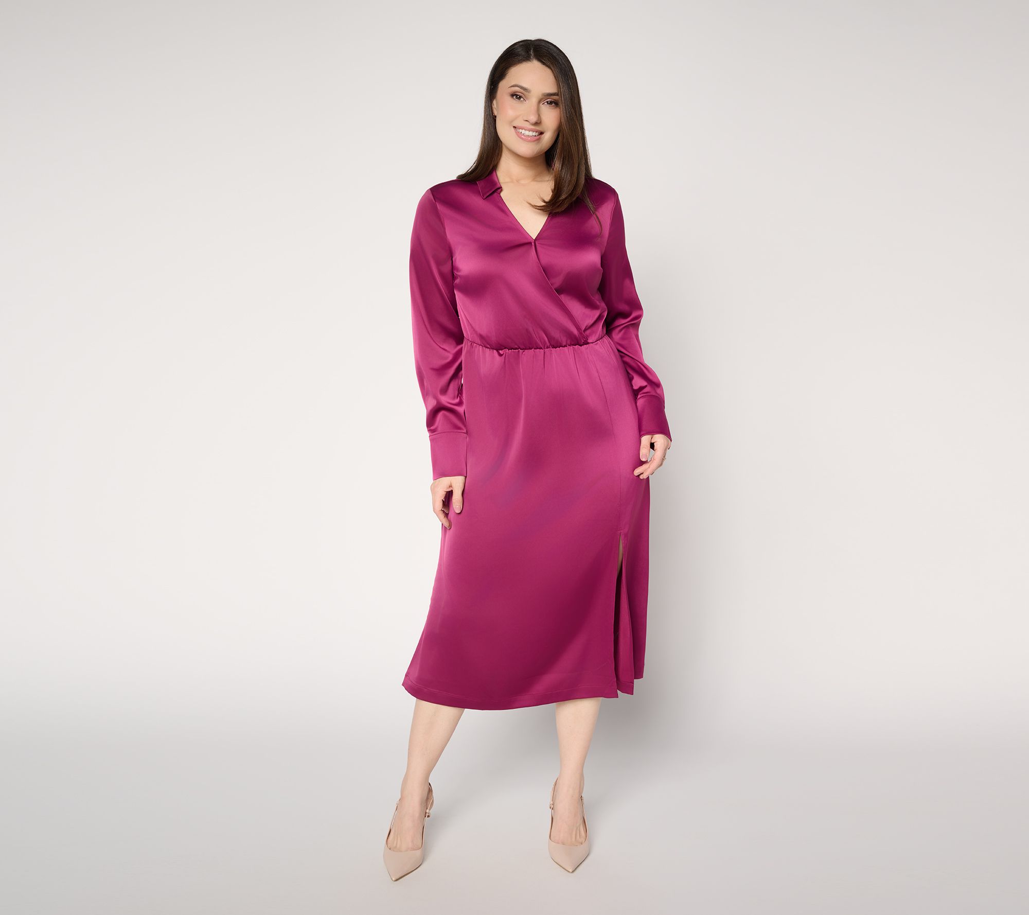 BEAUTIFUL by Lawrence Zarian The Joyful Satin Dress