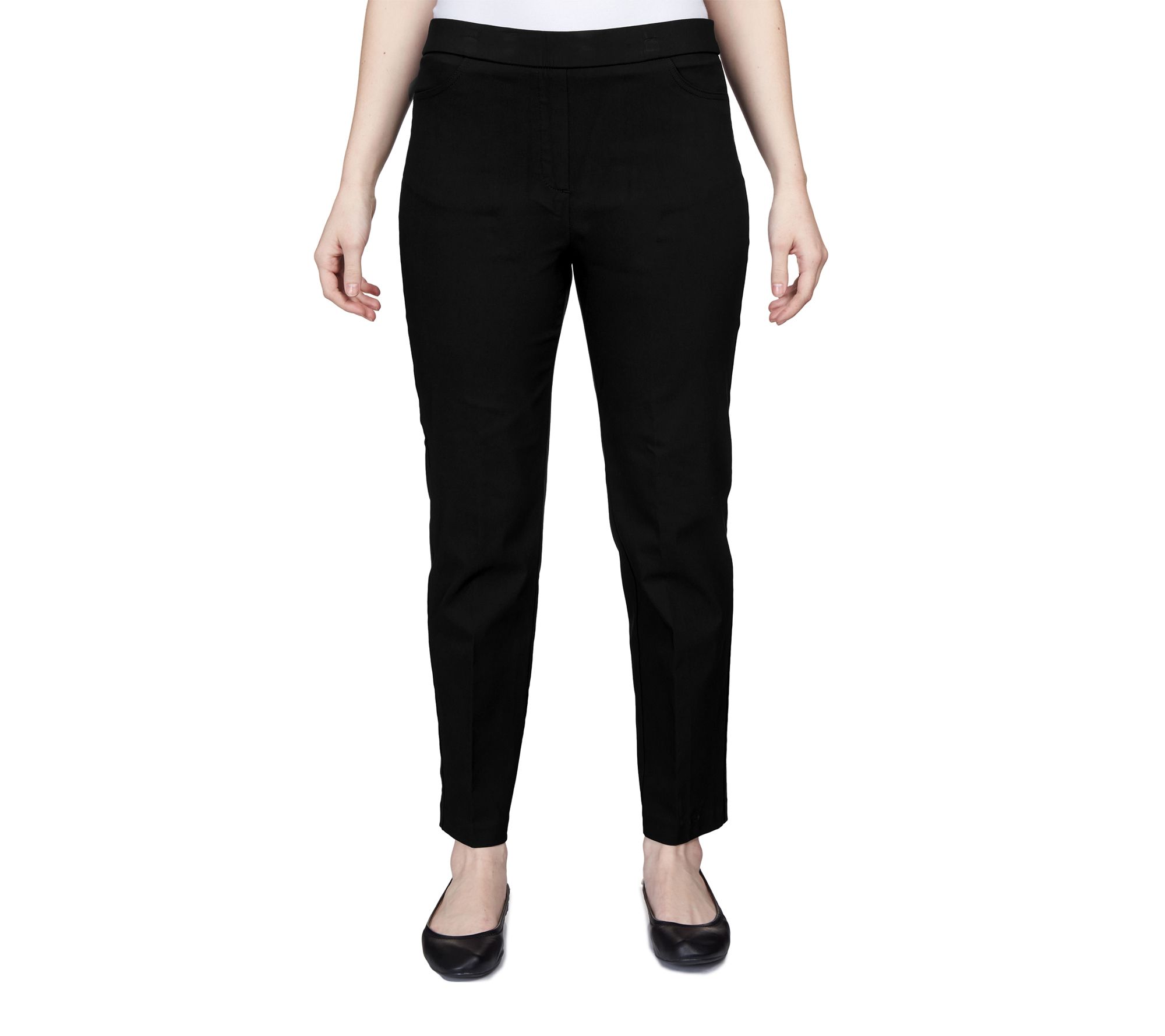 Alfred Dunner Petite Stretch Tummy SmoothingAverage Pants