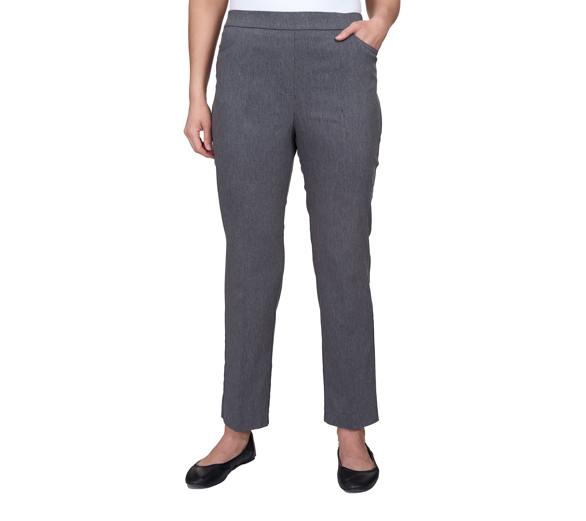 Alfred Dunner Petite Stretch Tummy SmoothingAverage Pants
