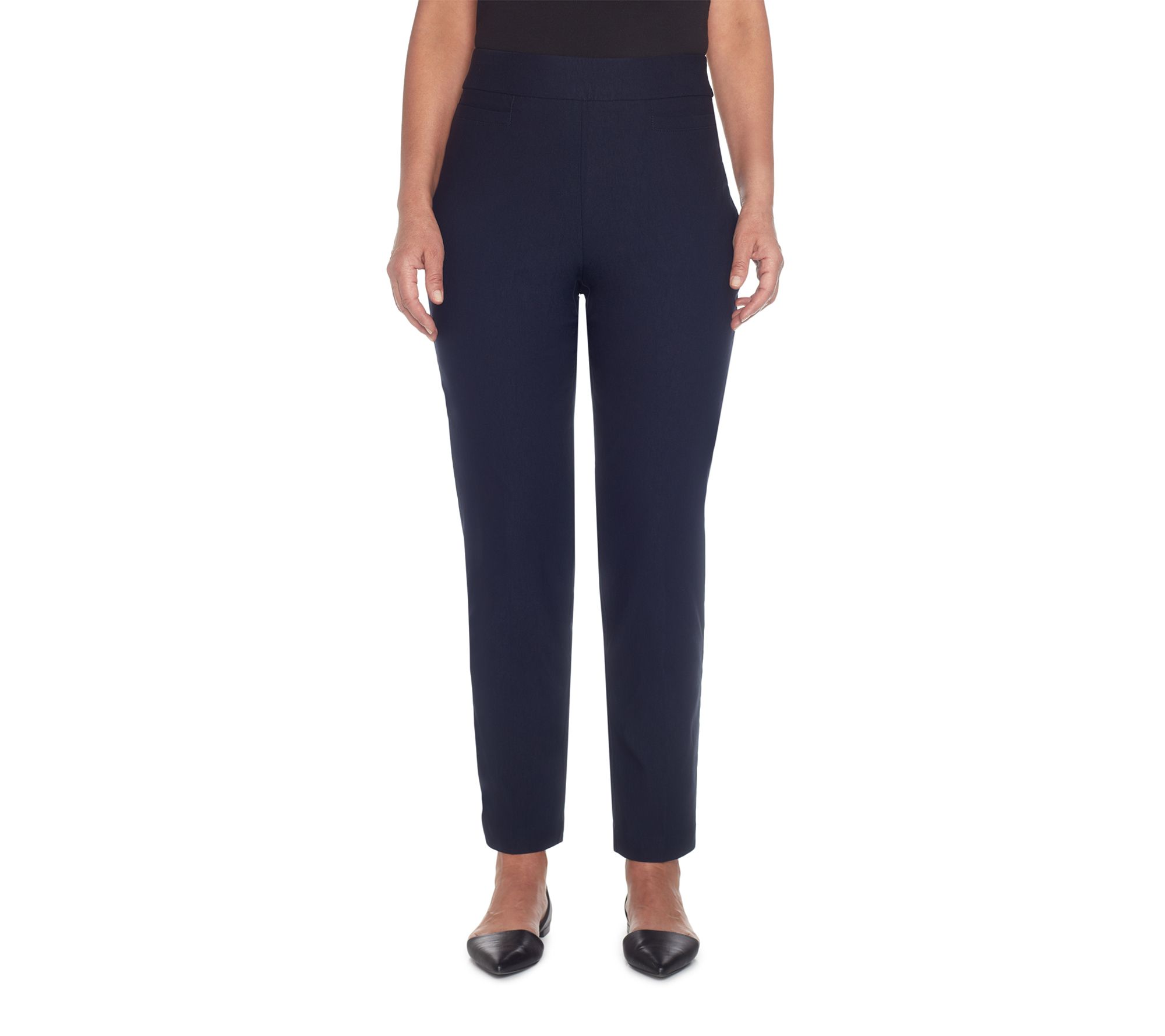 Alfred Dunner Petite Stretch Tummy SmoothingAverage Pants