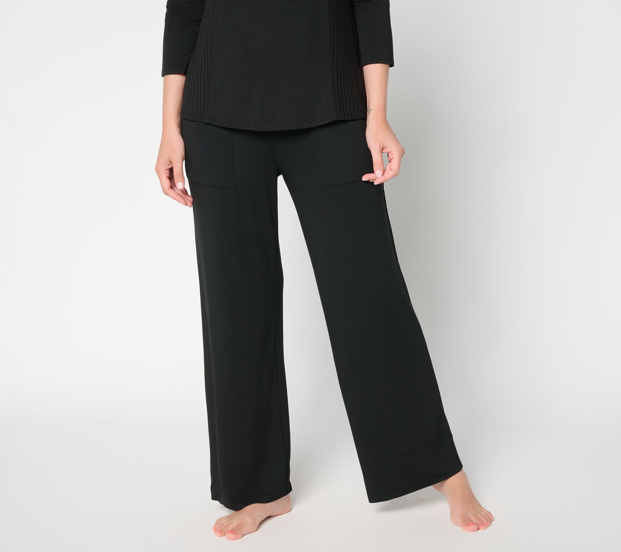 "As Is" Modern Soul Soothing Knit Jersey Pull-On Ankle Pant
