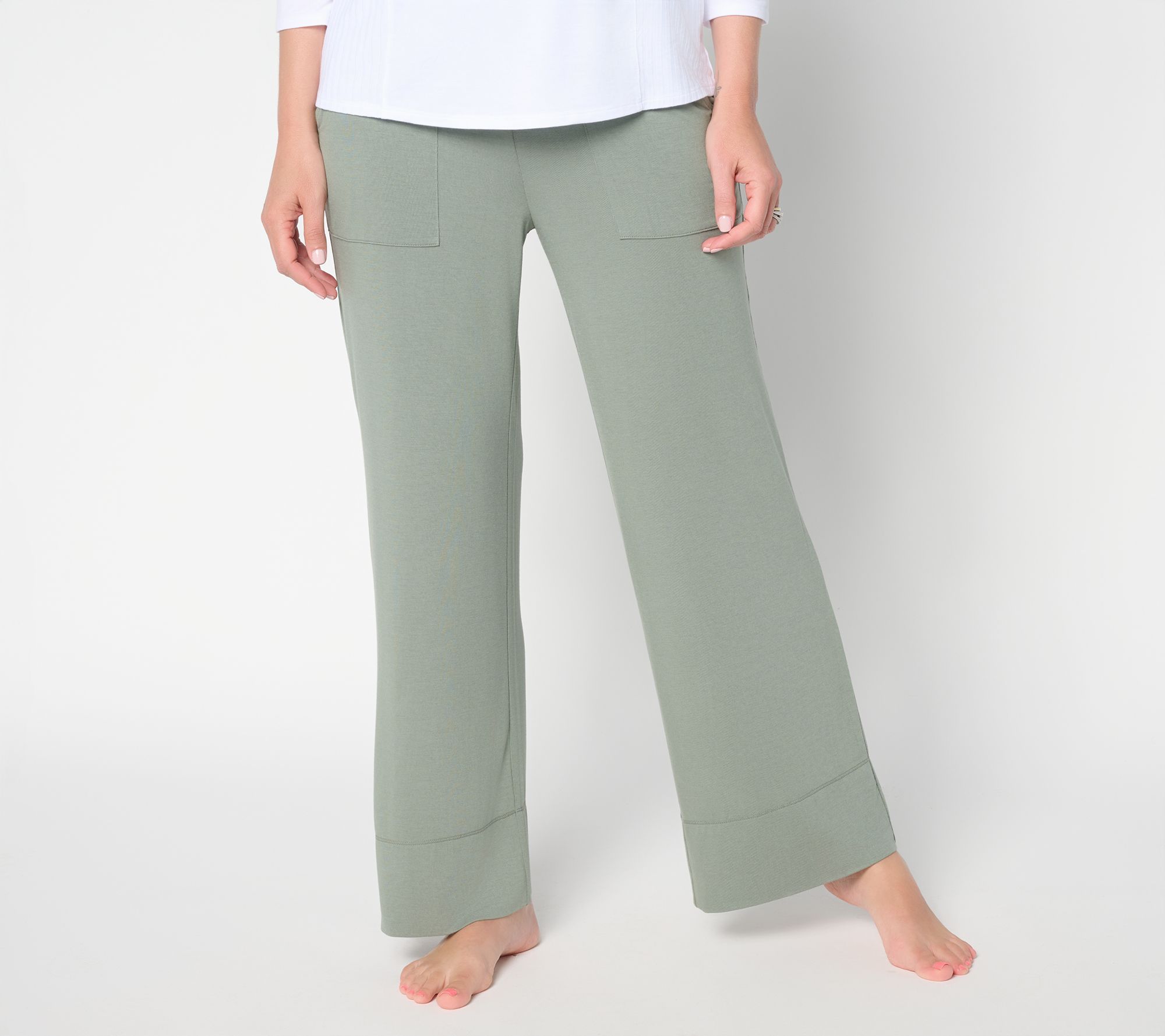 "As Is" Modern Soul Soothing Knit Jersey Pull-On Ankle Pant