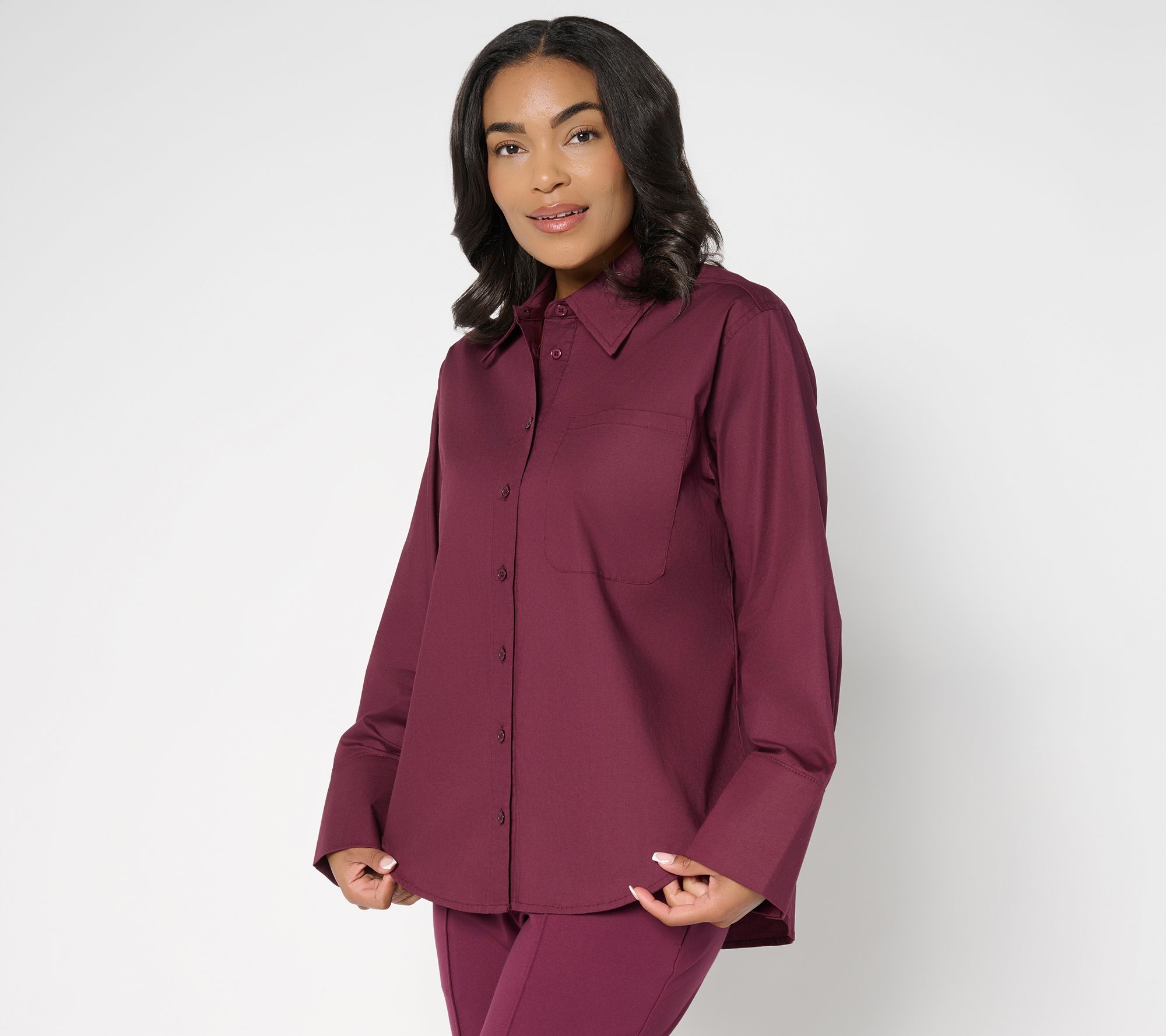 "As Is" RM Studio x Rebecca Minkoff WideCuffRelaxed Poplin Shirt