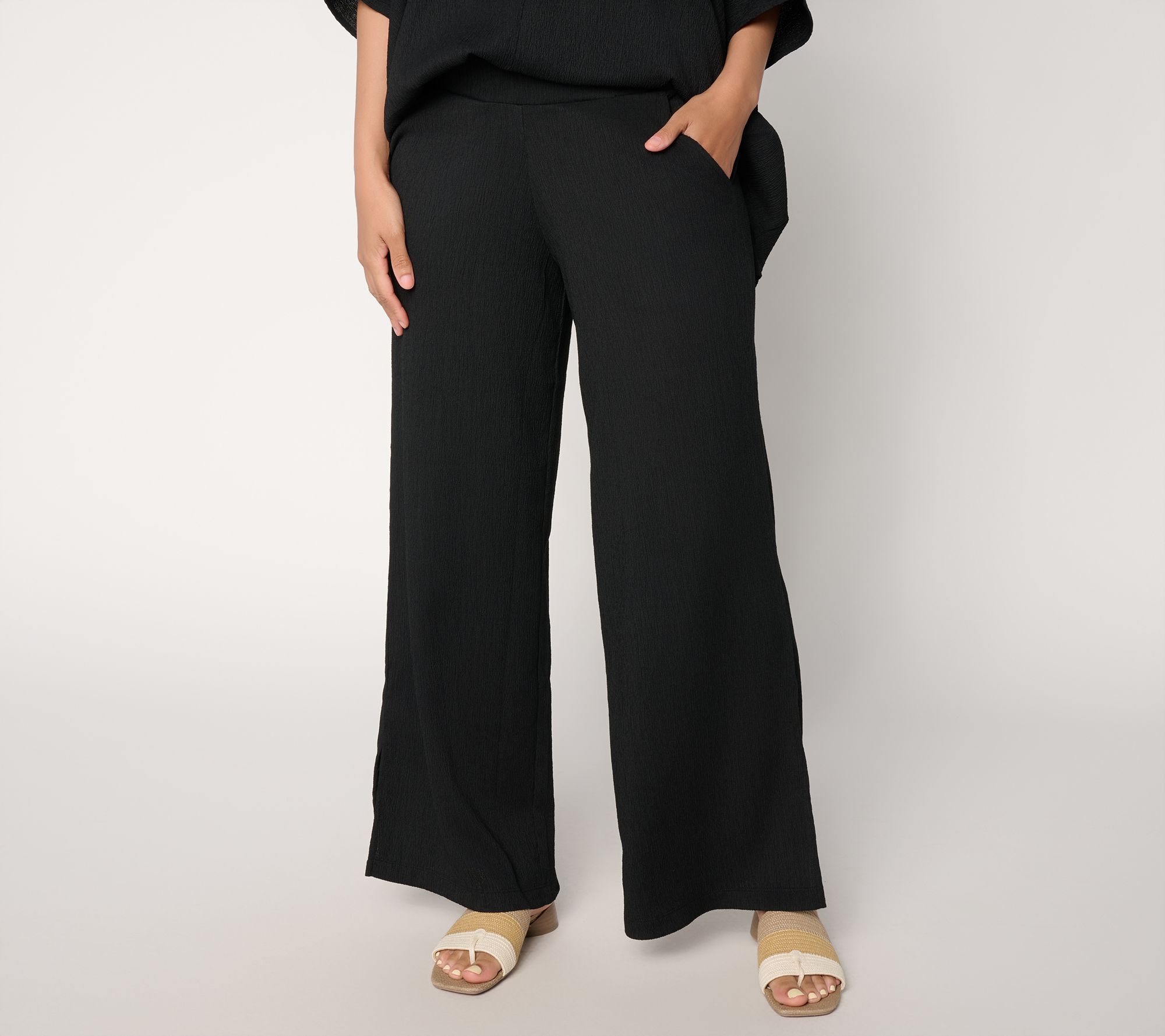 Brandis Dress Out Loud Caribbean Crinkle Regular Palazzo Pant