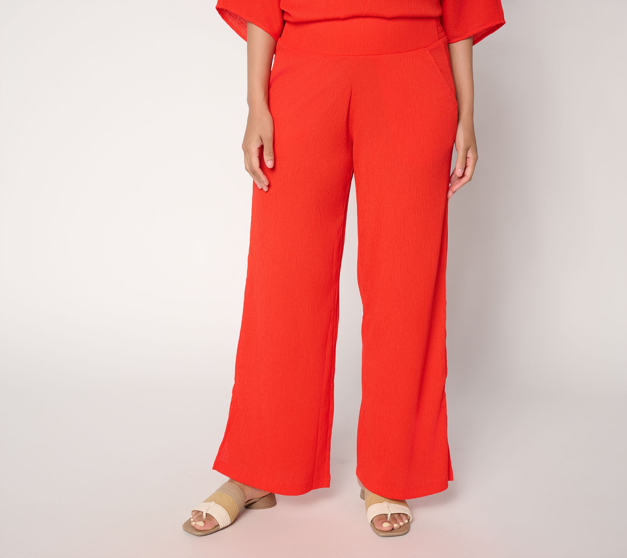 Brandis Dress Out Loud Caribbean Crinkle Regular Palazzo Pant