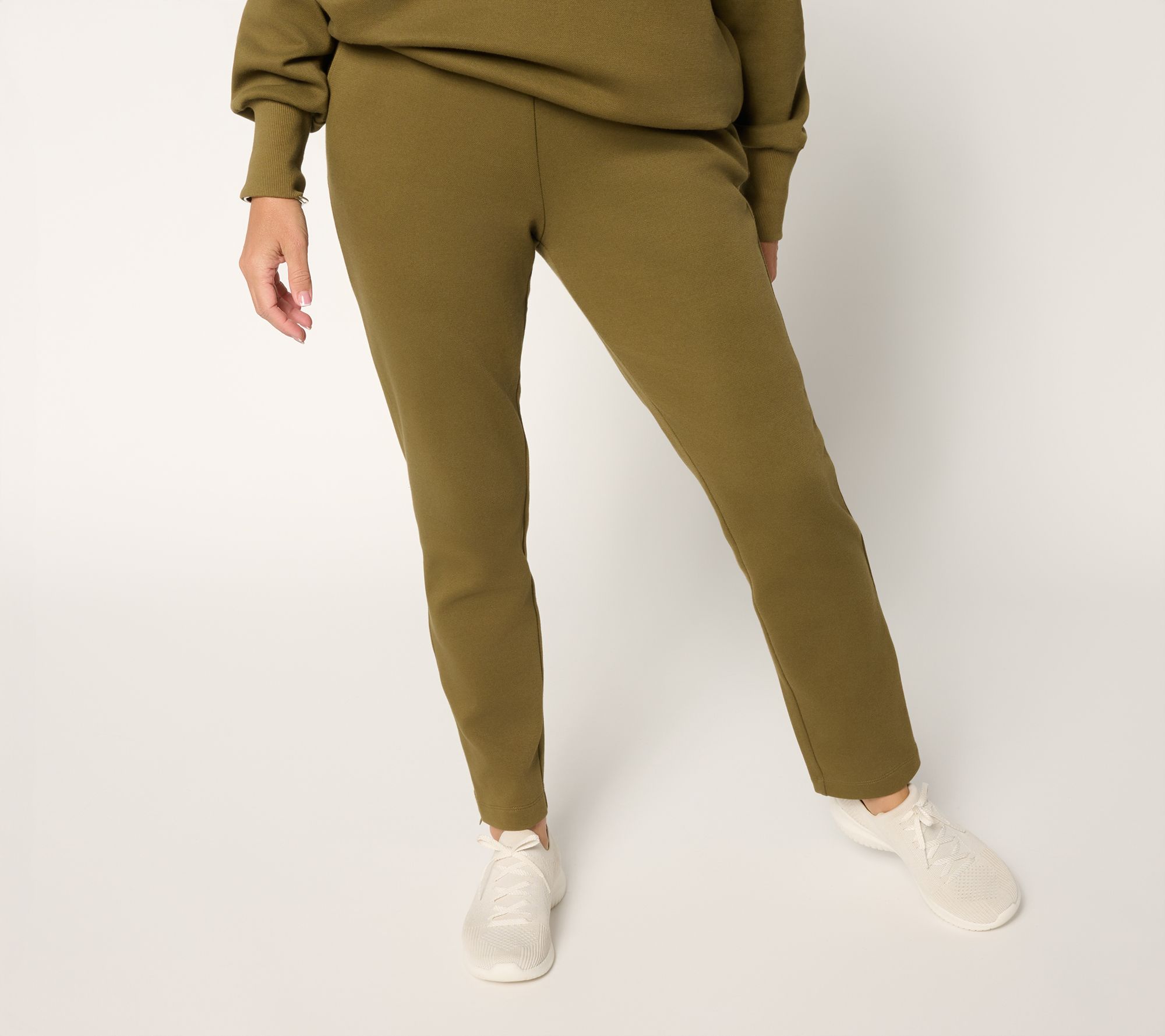 "As Is" Martha Stewart Signature Pet Texture Knit Ankle Pants