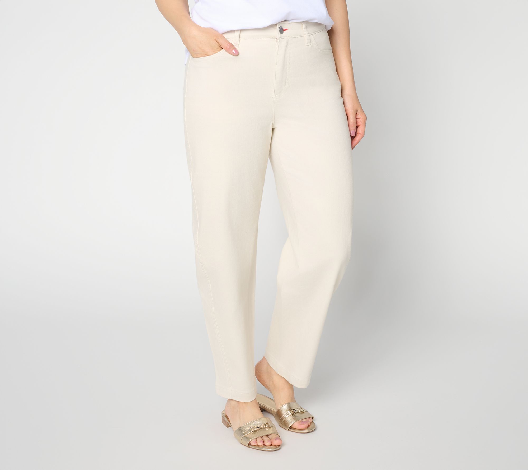 Peace Love World Regular Full Length Barrel Leg Denim