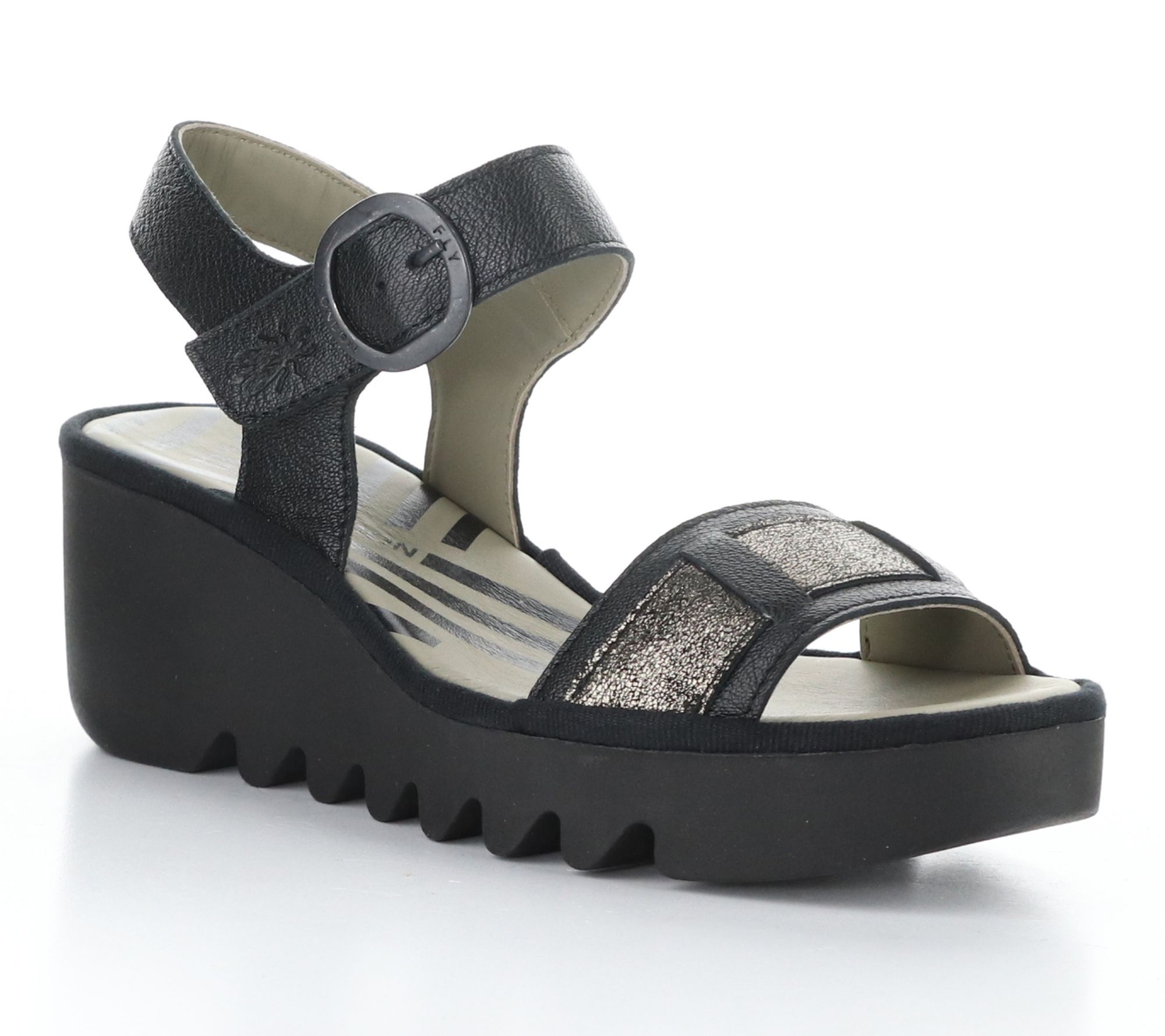 Fly London Mousse/Cool Leather Sandals - Beik618Fly
