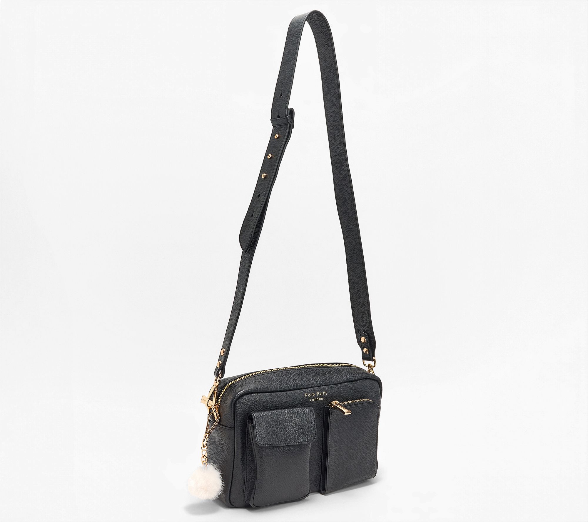 Pom Pom London RFID Leather Chiswick with Extra Strap