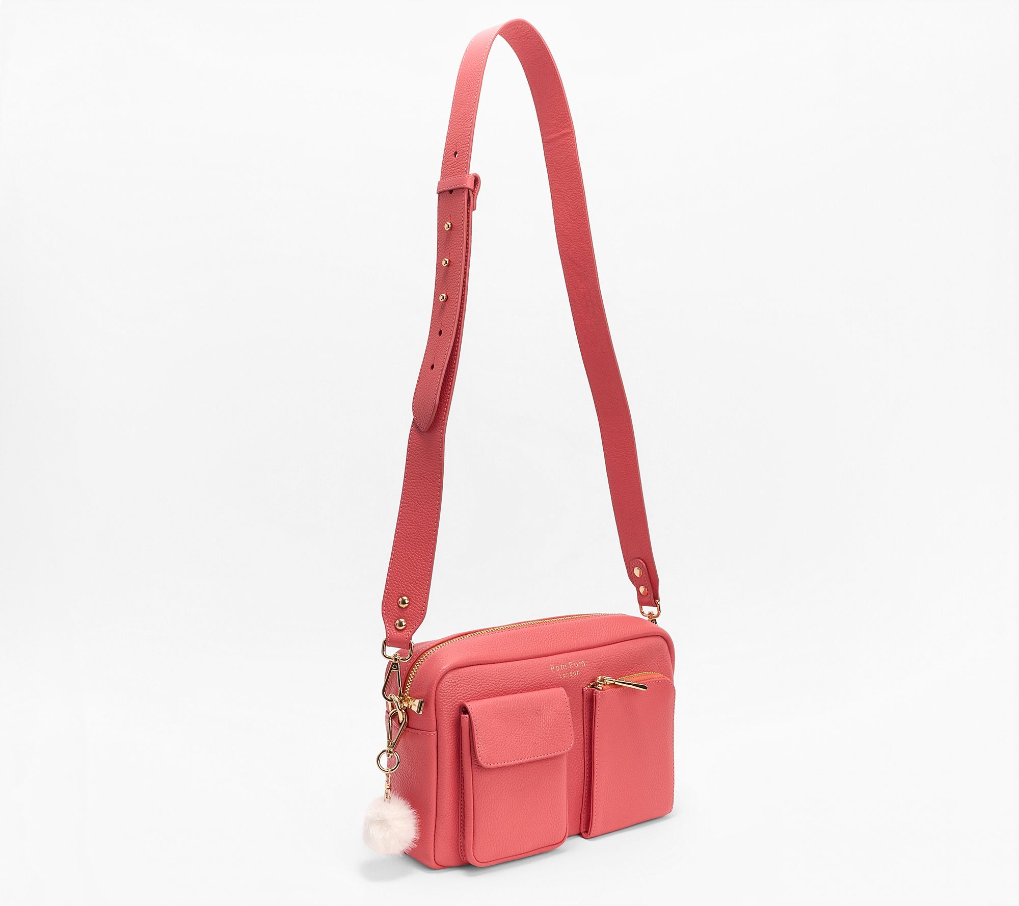Pom Pom London RFID Leather Chiswick Cargo Crossbody