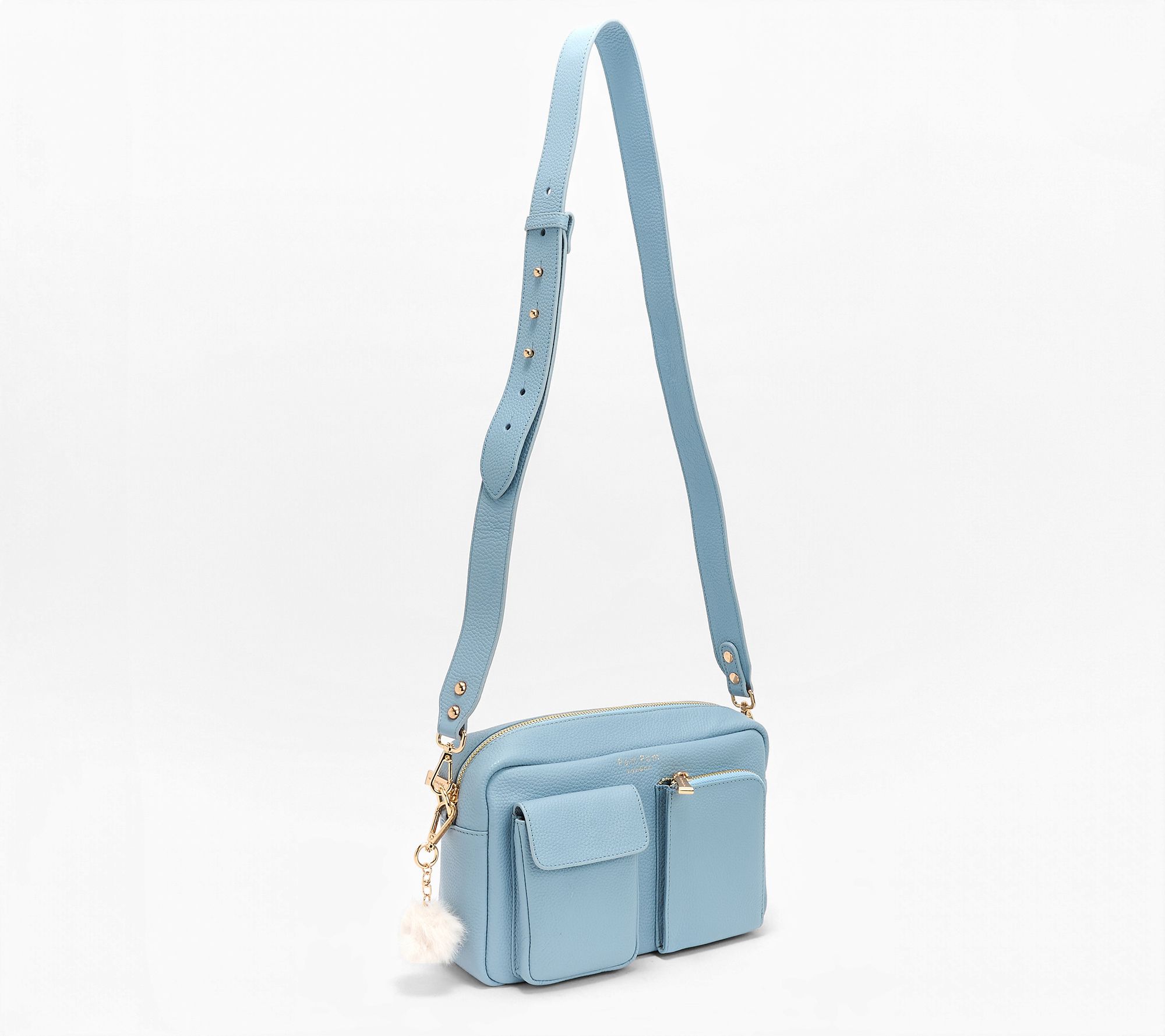 Pom Pom London RFID Leather Chiswick Cargo Crossbody