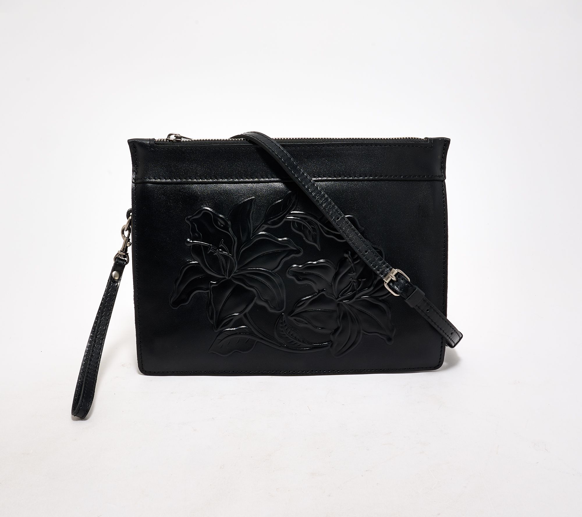 "As Is" Patricia Nash Leather Yvette Wristlet Crossbody