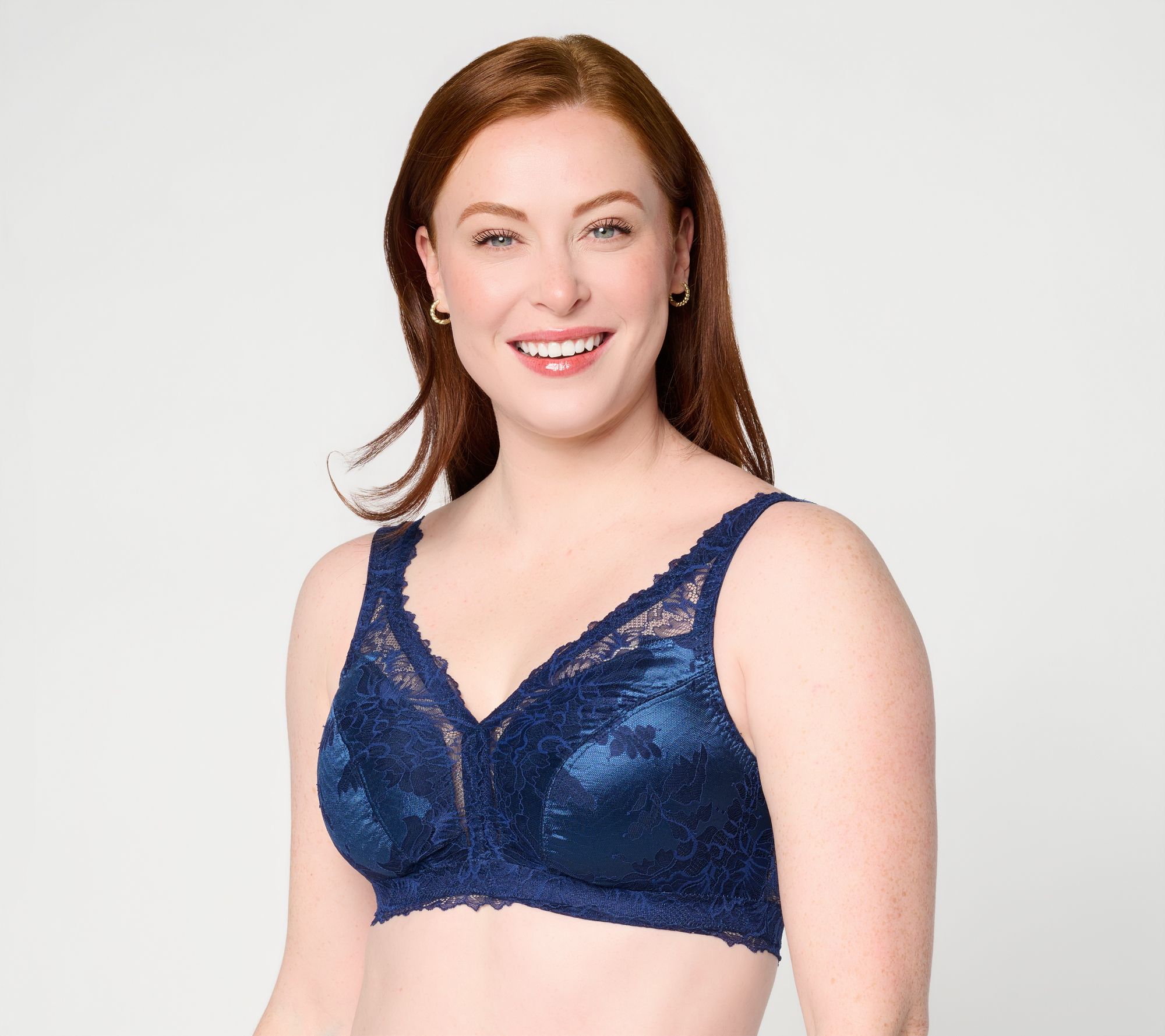 "As Is" Breezies Lace and Micro Cross Dyed Bralette