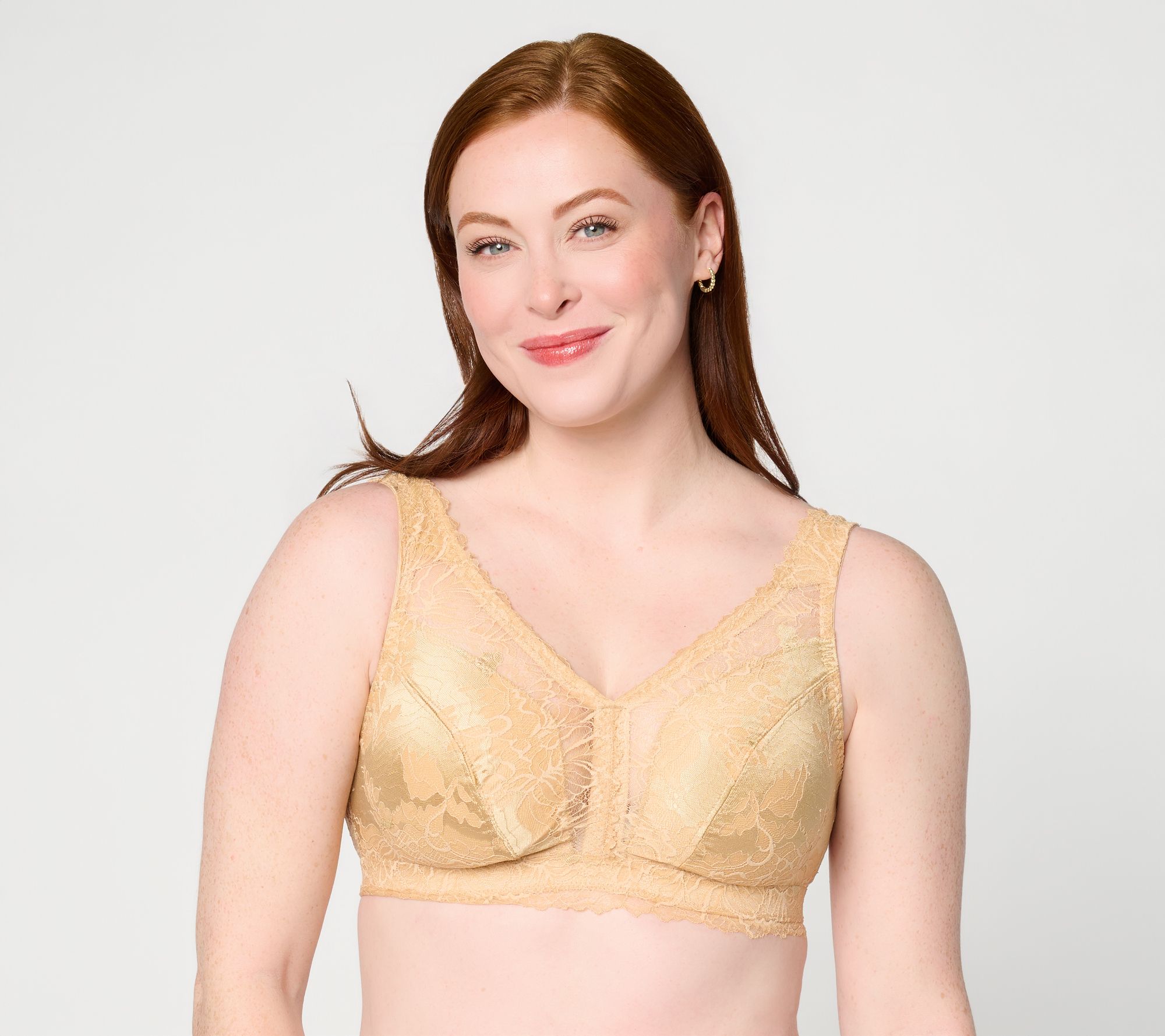 "As Is" Breezies Lace and Micro Cross Dyed Bralette