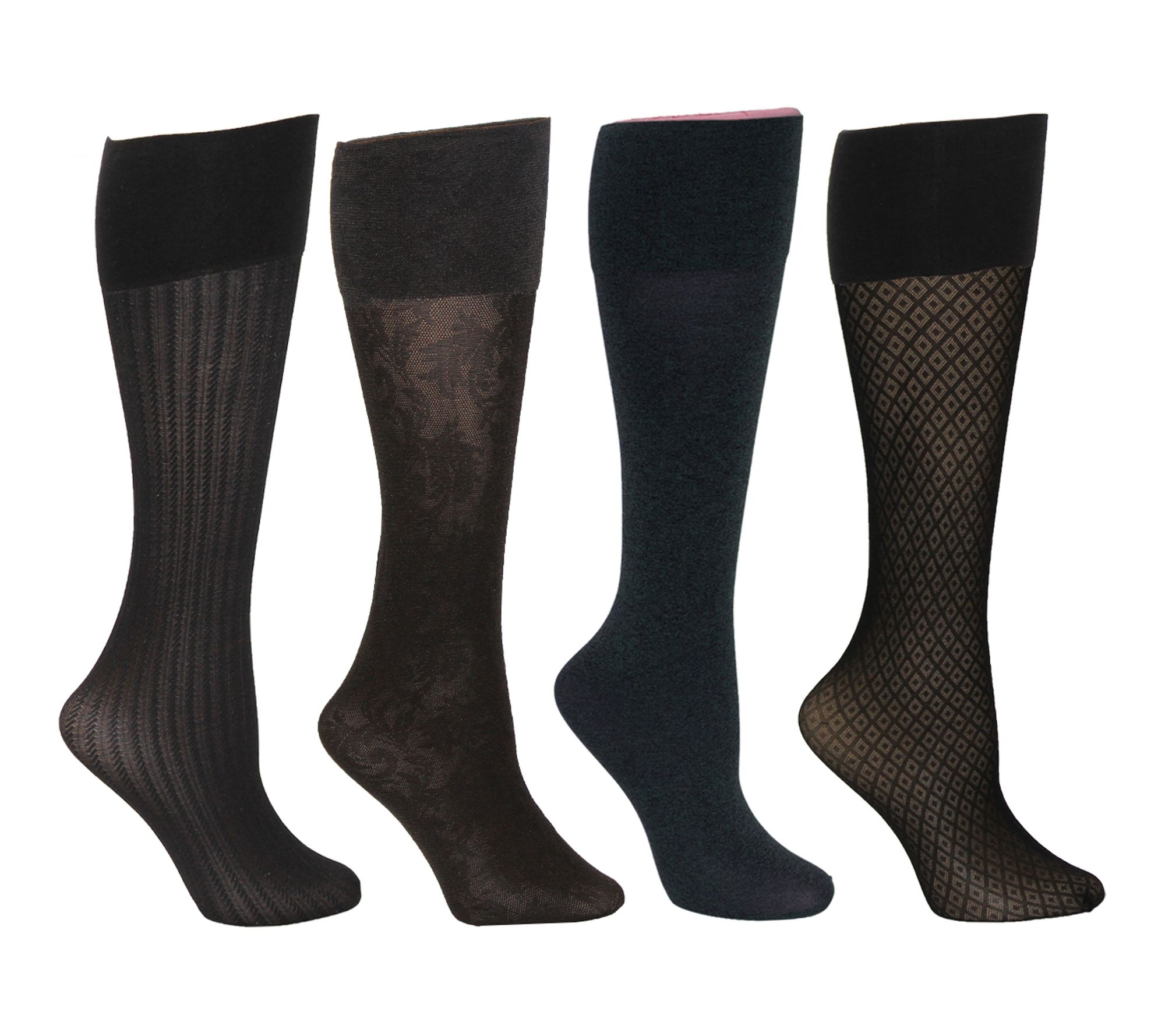 Envy Legwear Ladies 4 Pair Pack Trouser Socks