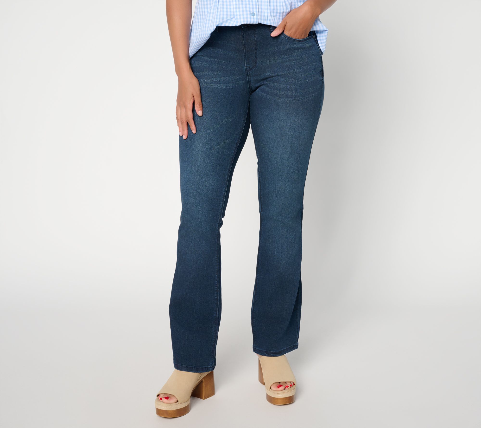Felt Denim by Laurie Felt Regular Silky Bootcut Pull-On Jean