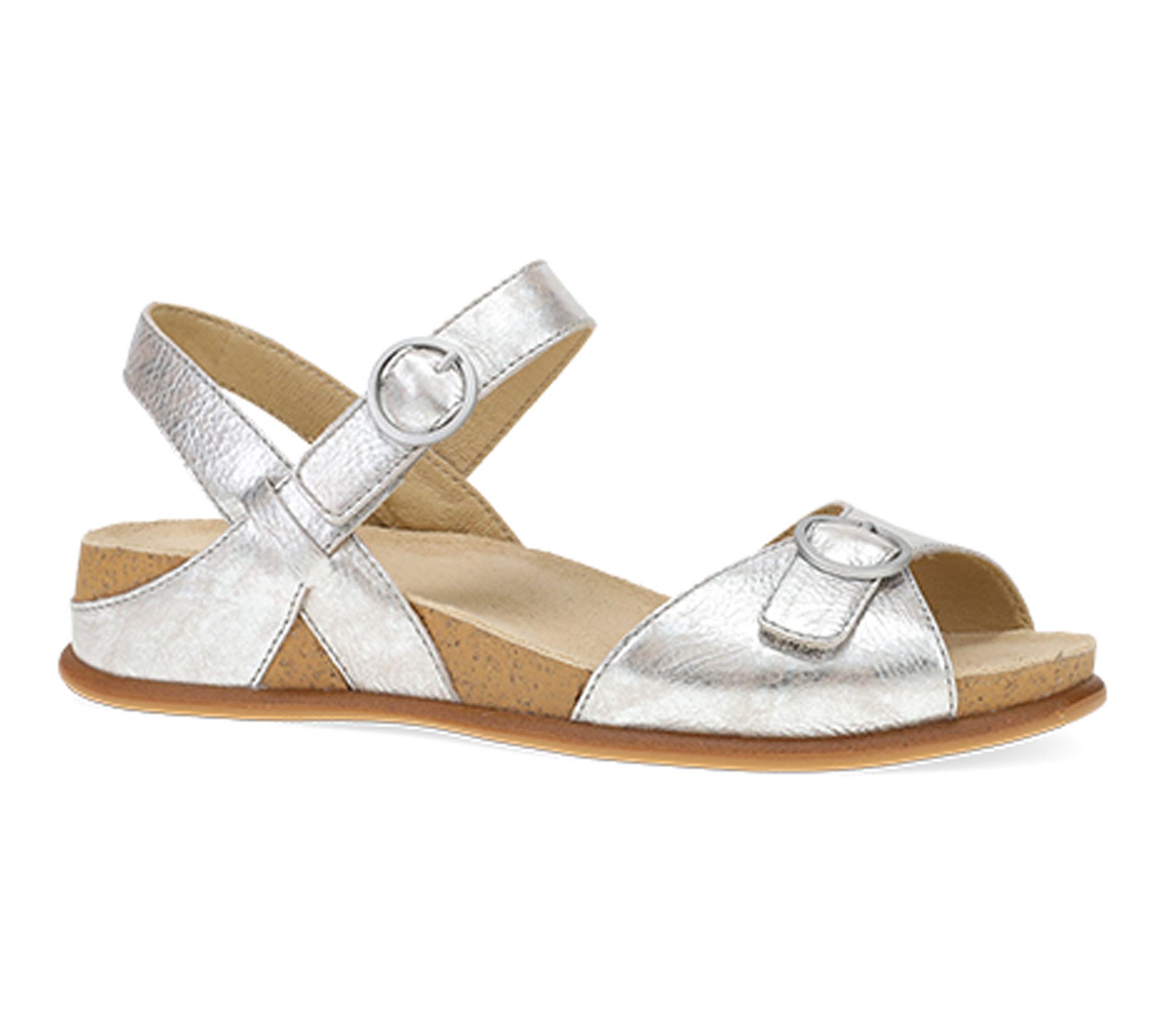 Dansko Candace Champagne Metallic Leather Sandal