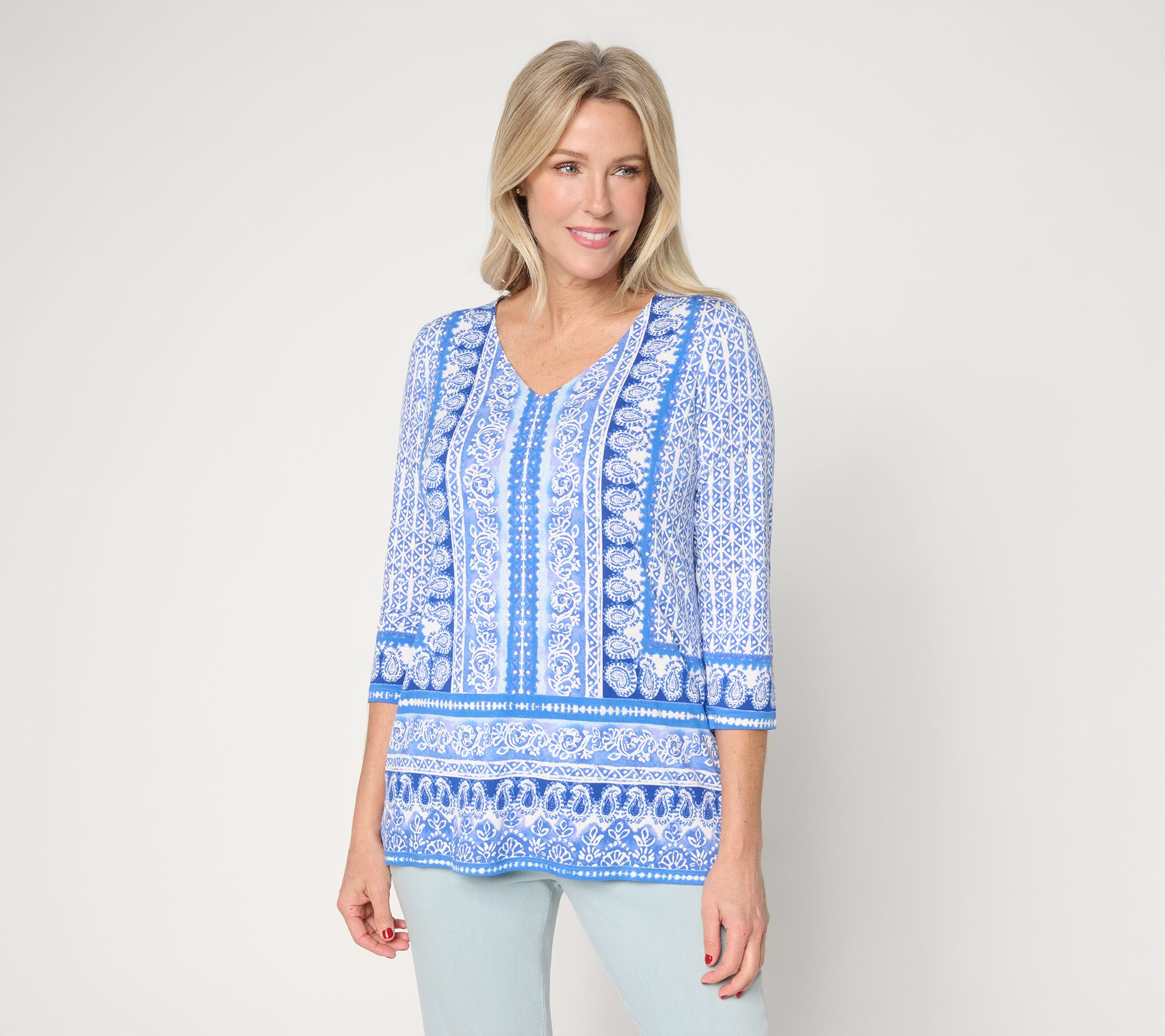 "As Is" Belle Beach by Kim Gravel Ryn Spnx Painted Paisley Boarder TrimTop