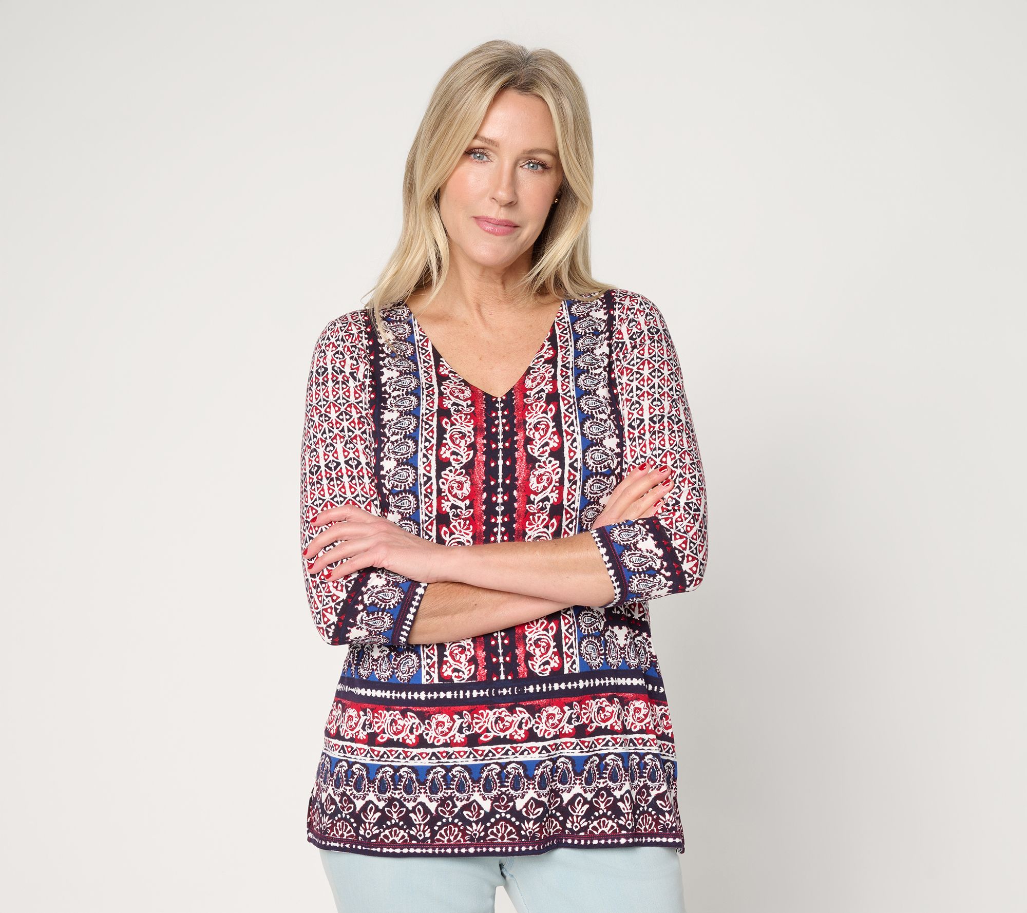 "As Is" Belle Beach by Kim Gravel Ryn Spnx Painted Paisley Boarder TrimTop