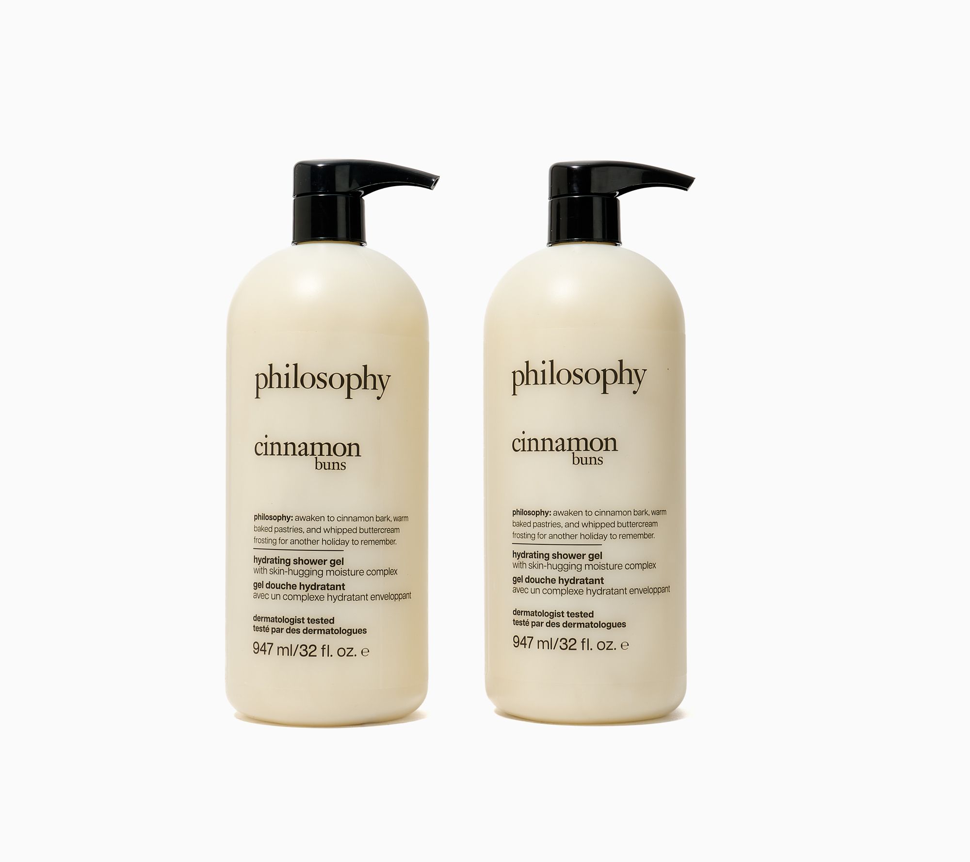 philosophy cozy winter bubbles 32oz supersize shower gel duo