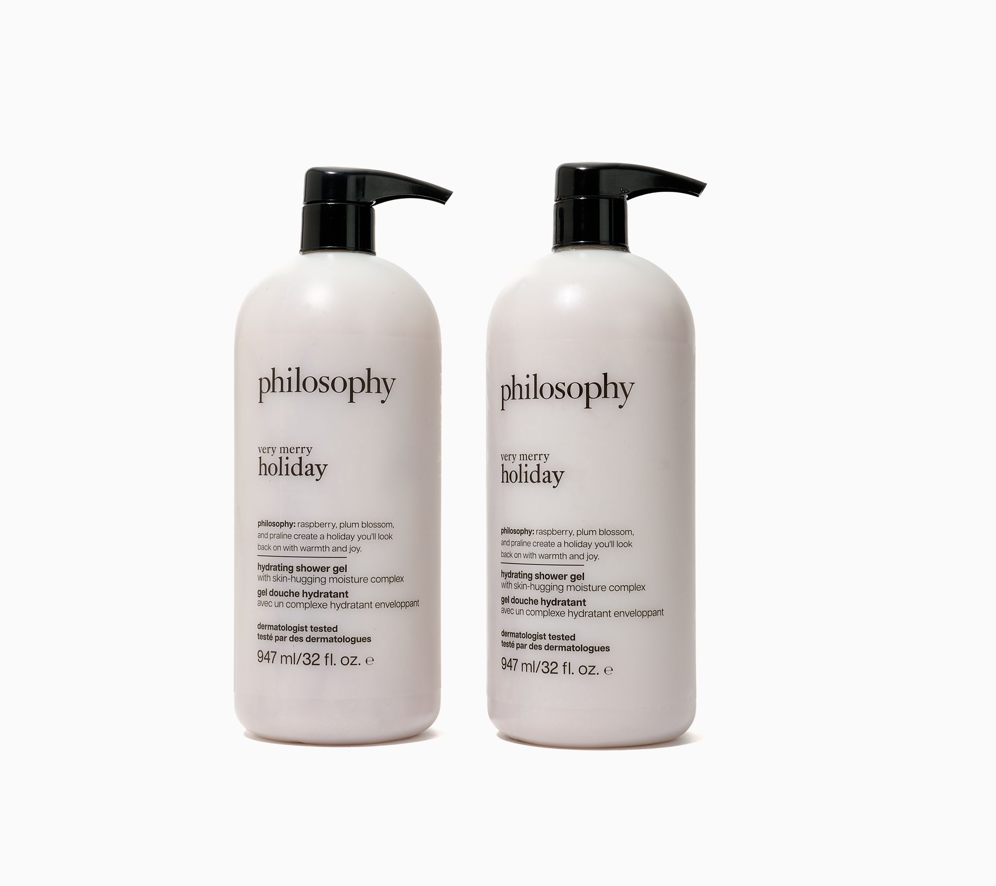 philosophy cozy winter bubbles 32oz supersize shower gel duo