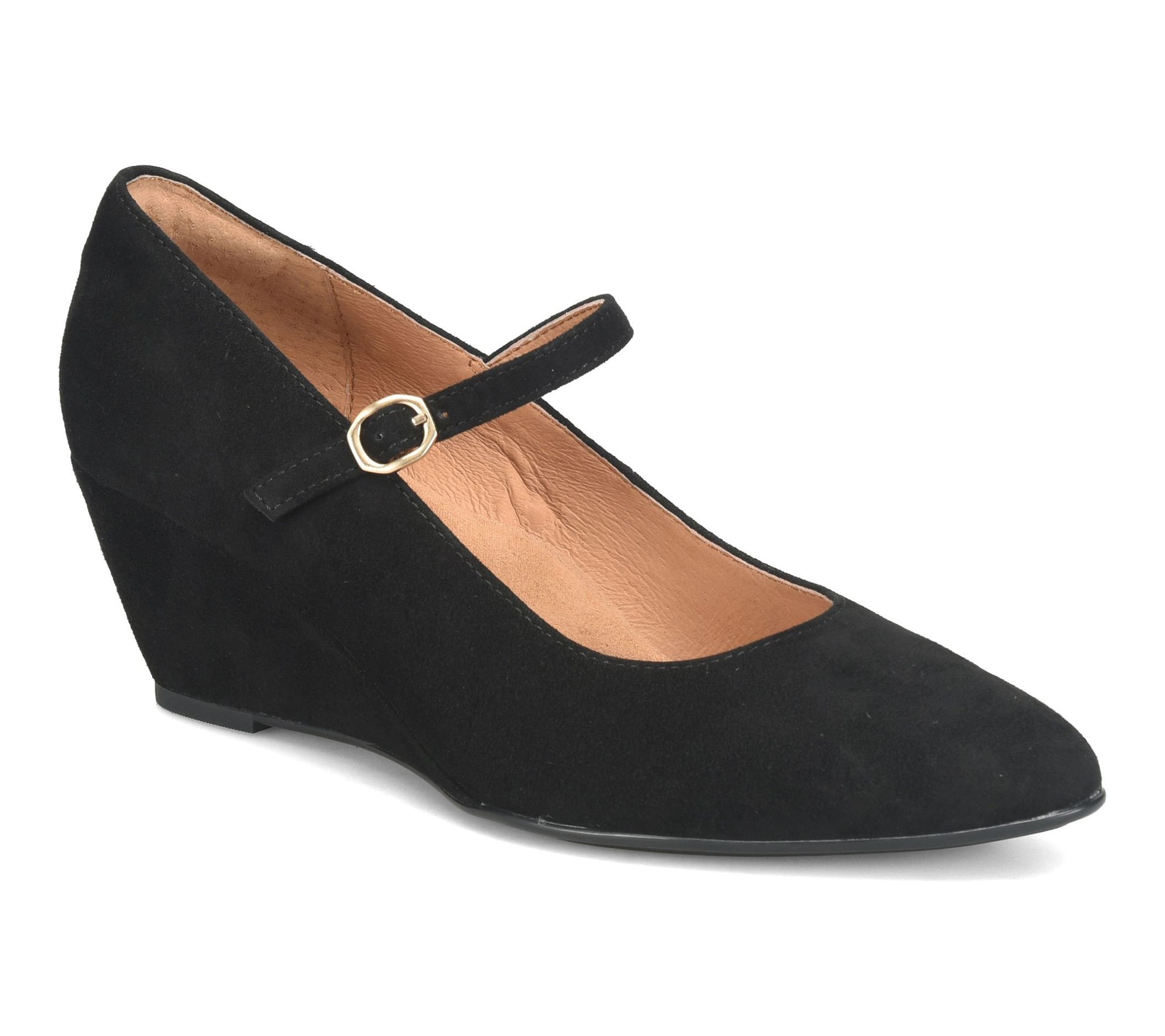 Sofft Leather Mary Jane Wedge - Wisteria