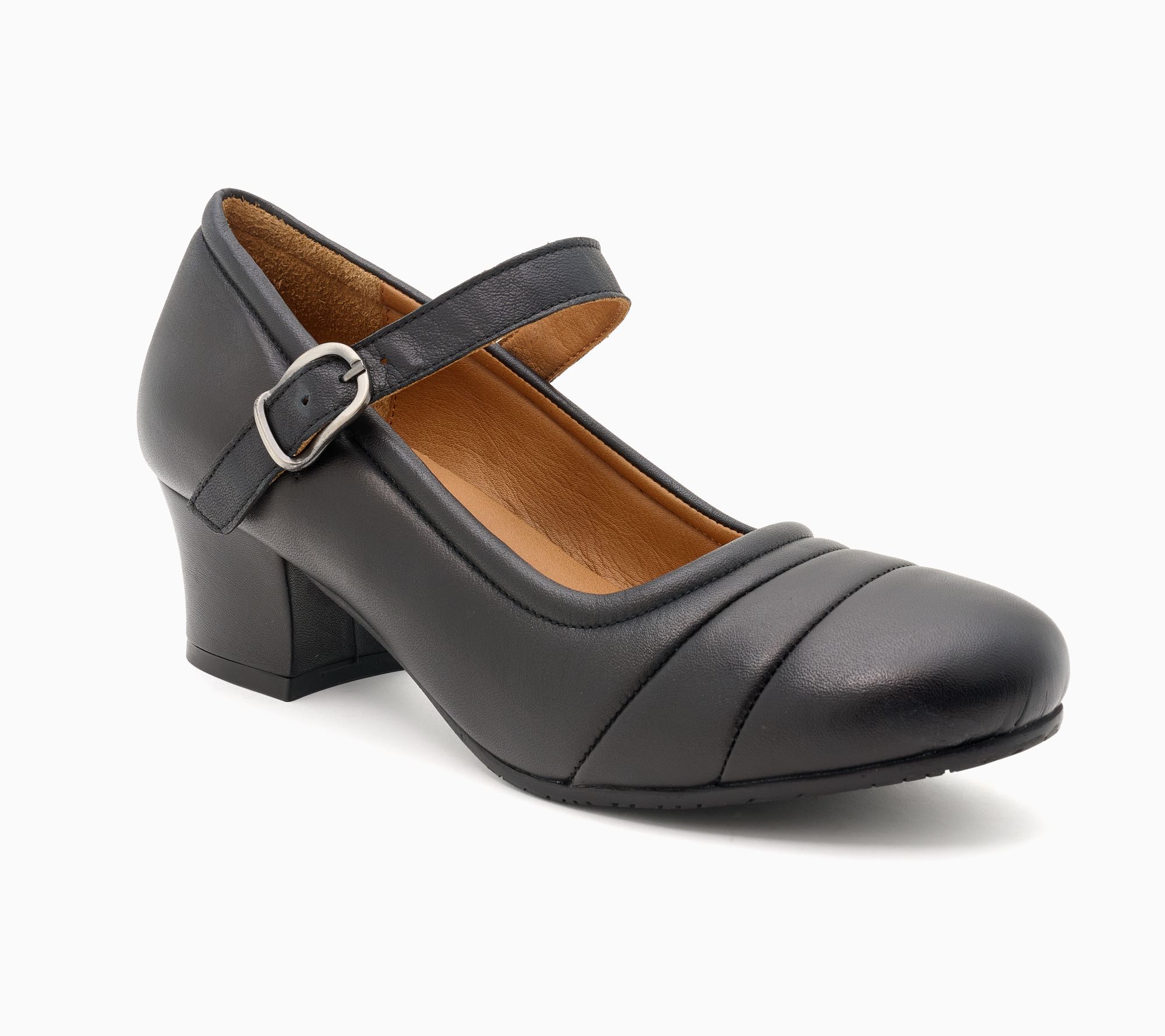 Miz Mooz Leather Heeled Mary Janes - Georgia