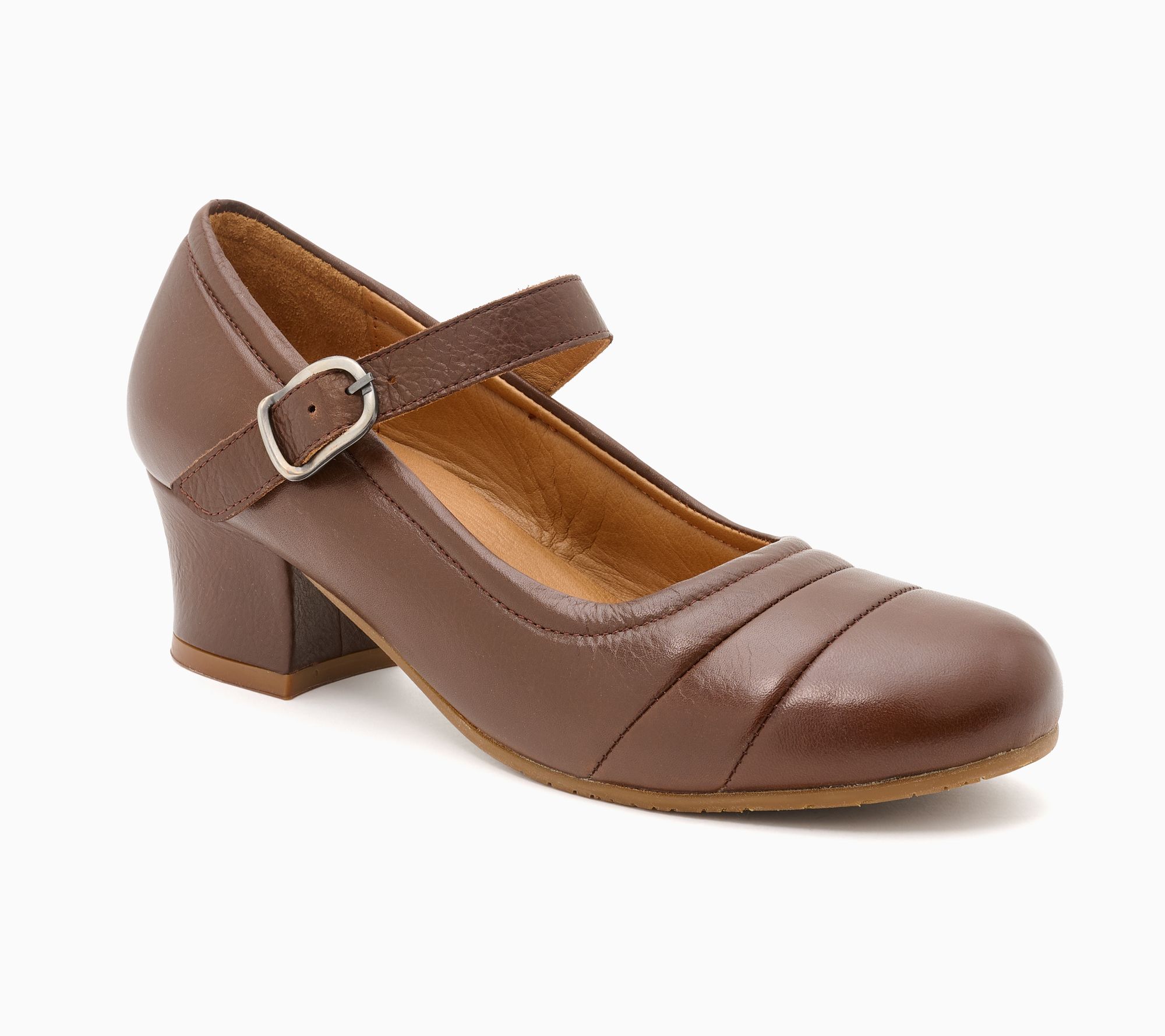 Miz Mooz Leather Heeled Mary Janes - Georgia