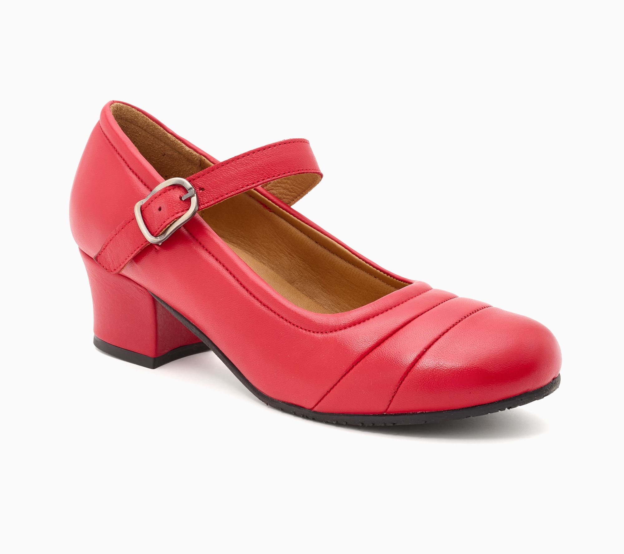 Miz Mooz Leather Heeled Mary Janes - Georgia