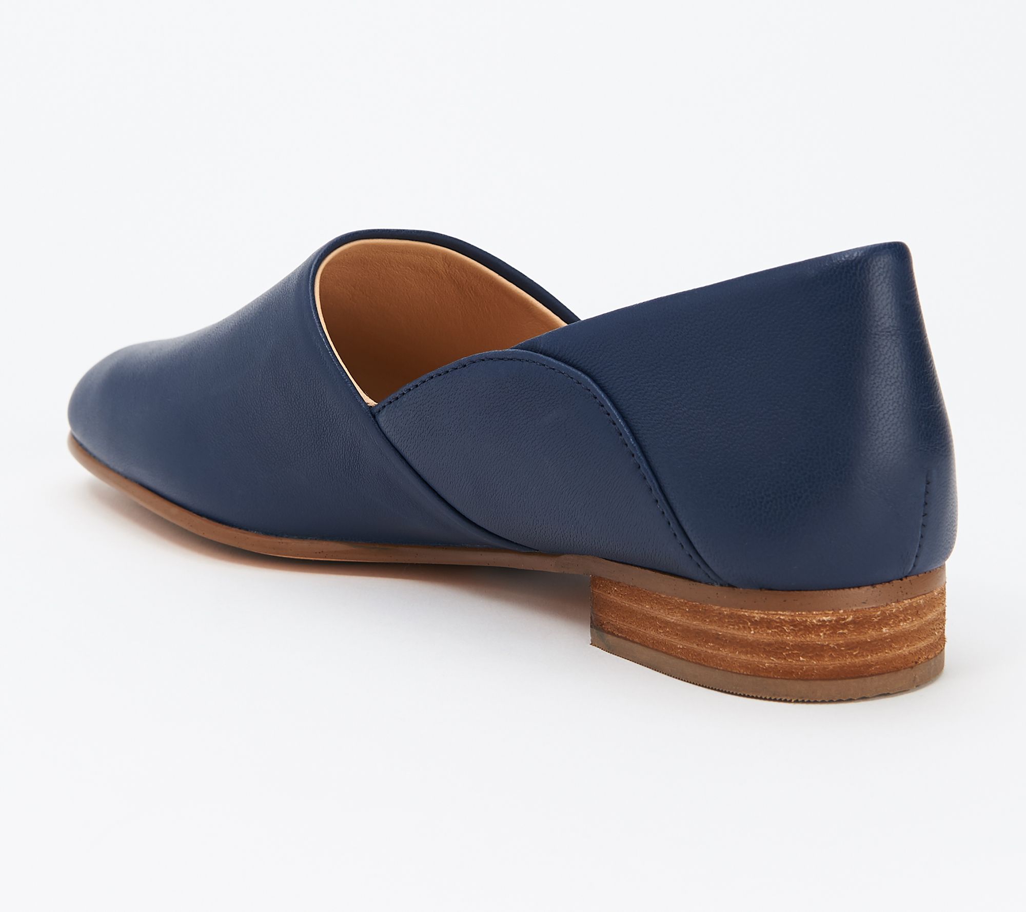 Leather & Suede Slip-On Shoes - Pure Tone - QVC.com