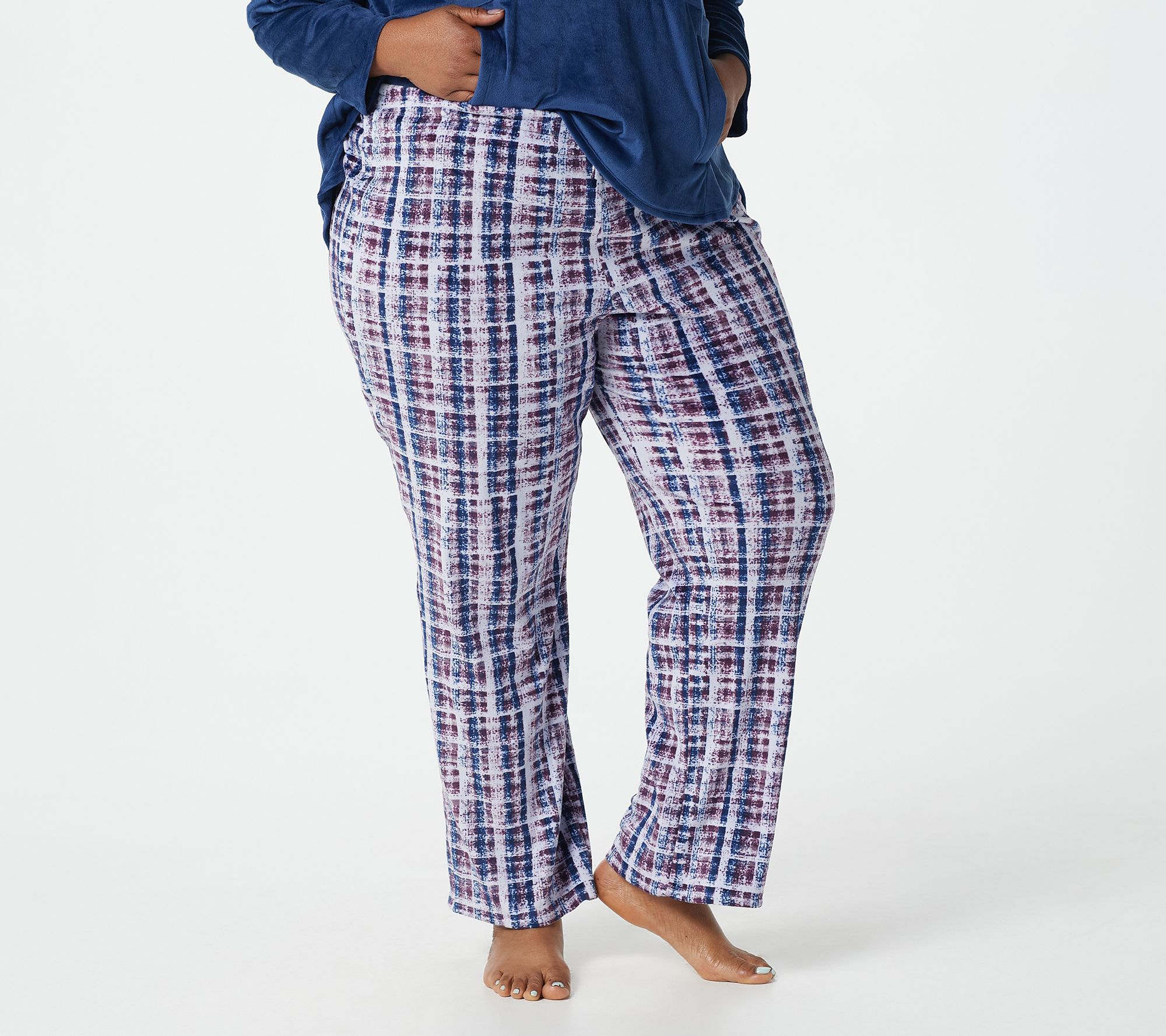 Cuddl Duds Ultra Plush Velvet Fleece Pullover Pajama Set - QVC.com