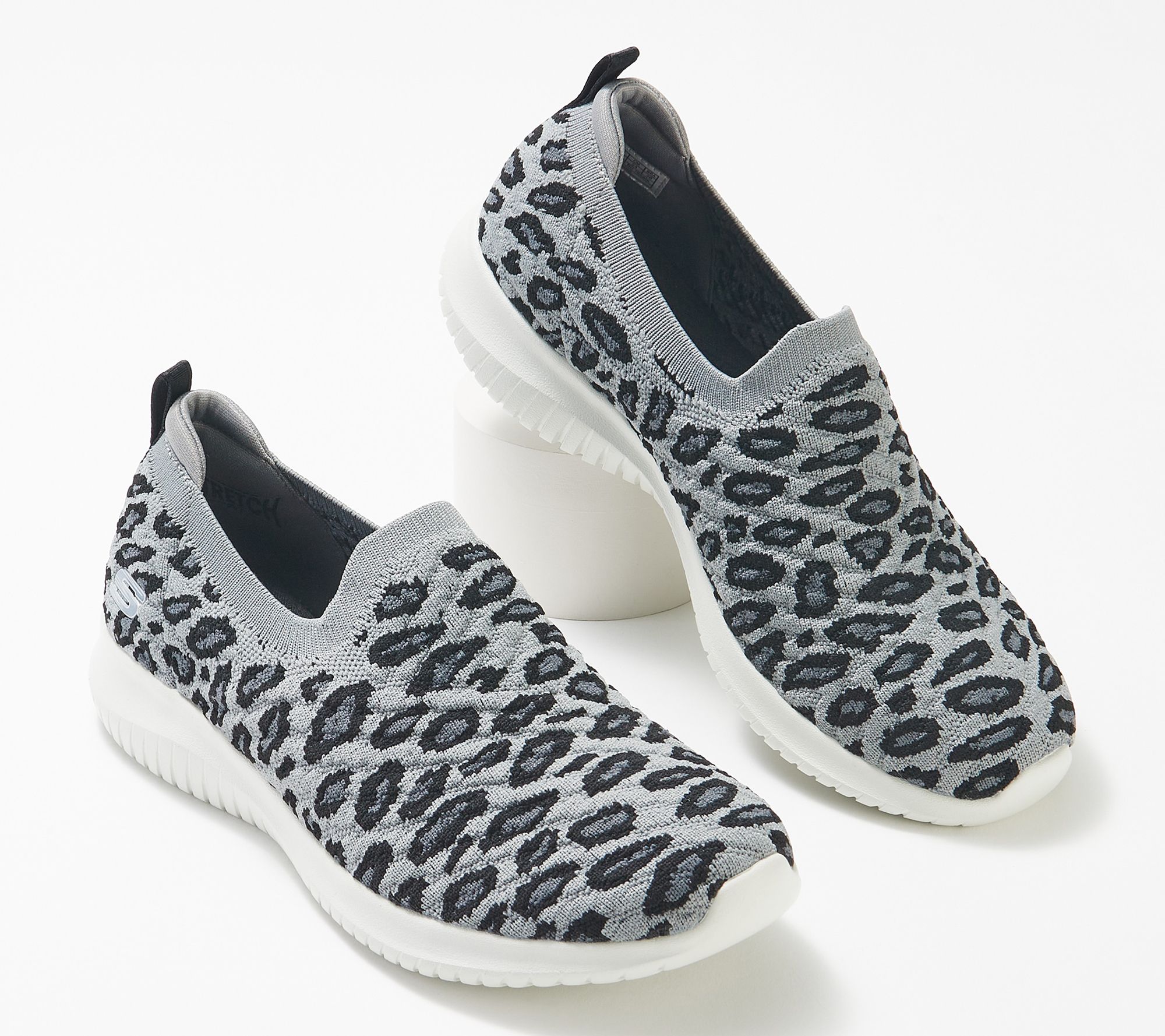 "As Is" Skechers Ultra Flex Washable Printed Knit Slip-On Shoes