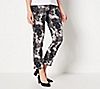 "As Is" Isaac Mizrahi Live! Tall 24/7 Stretch Printed Ankle Pants