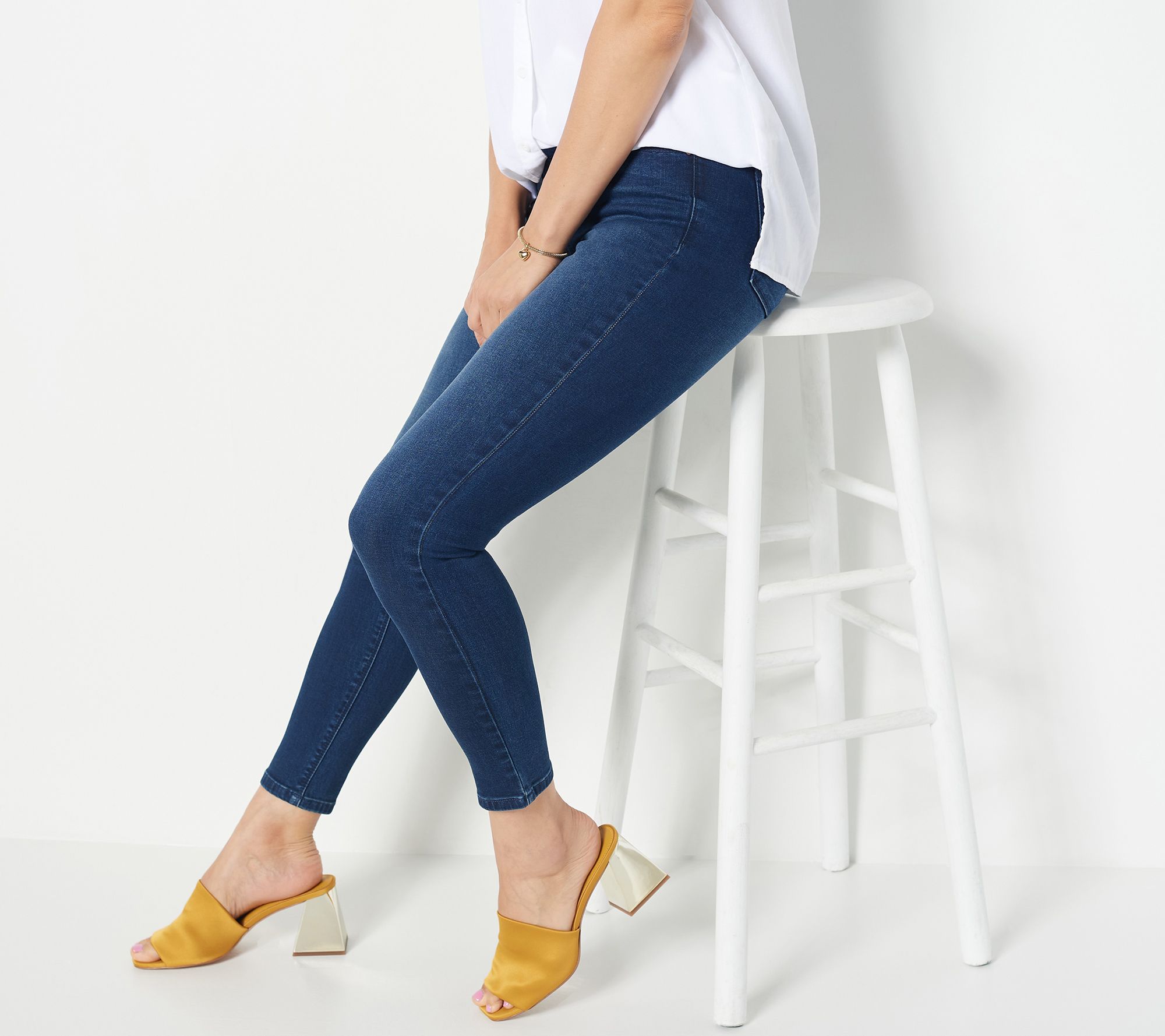 Laurie Felt Petite BFF Ankle Skinny Jeans - QVC.com