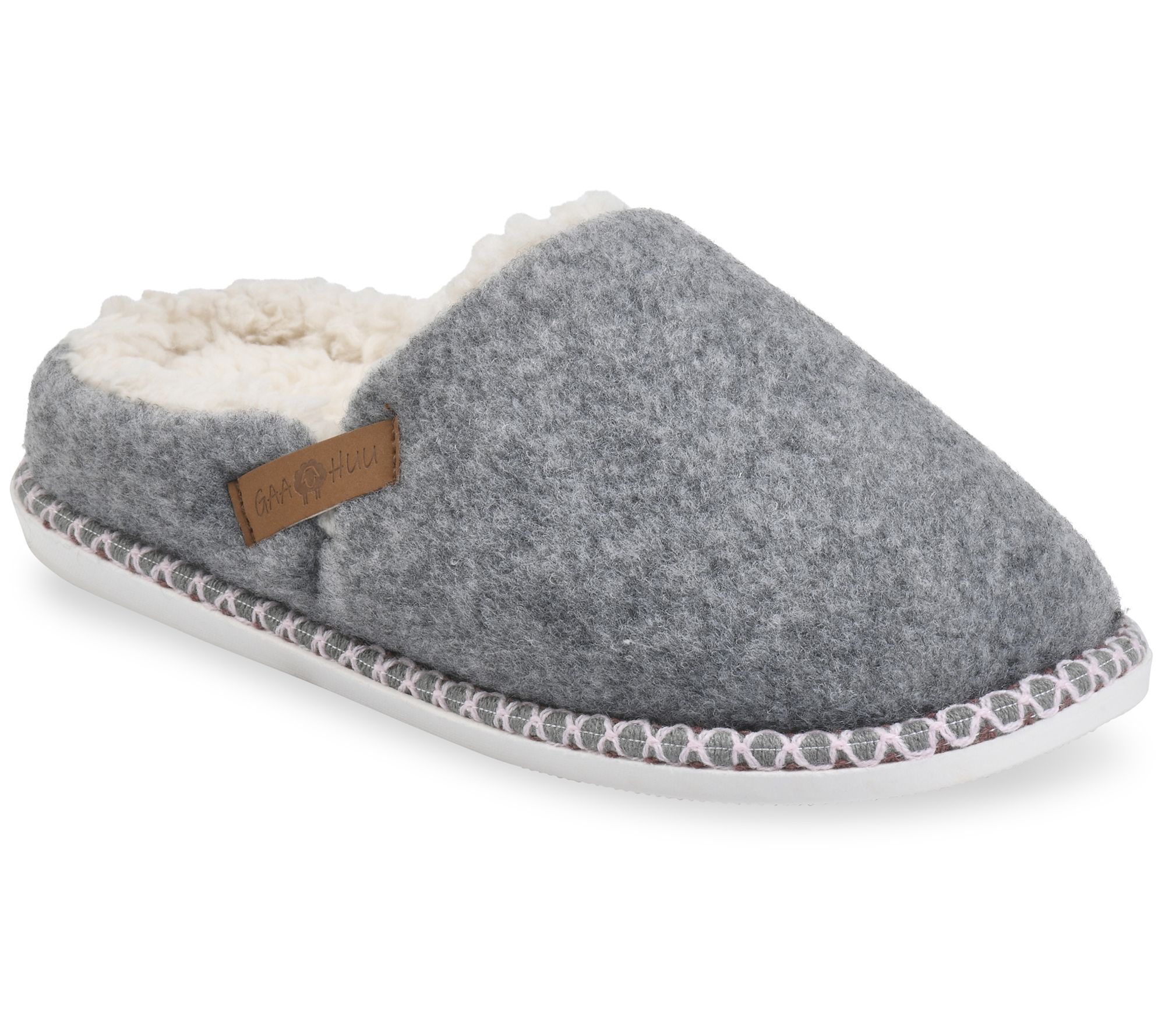 Gaahuu Womens Faux Wool Clog Slippers
