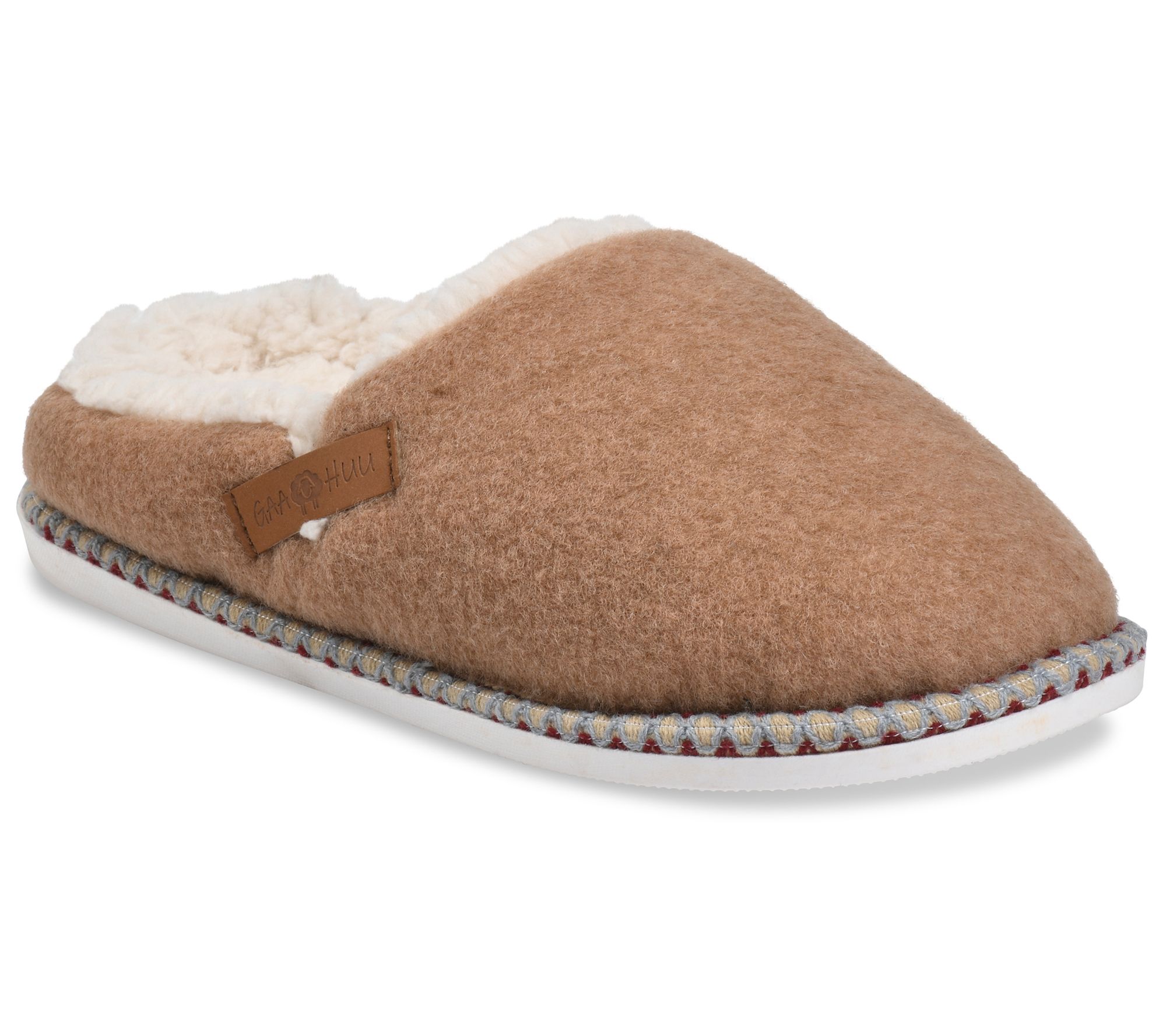 Gaahuu Womens Faux Wool Clog Slippers