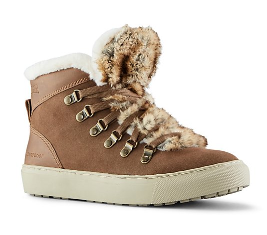 Cougar Ankle-High Suede and Leather Sneakers -Daniel