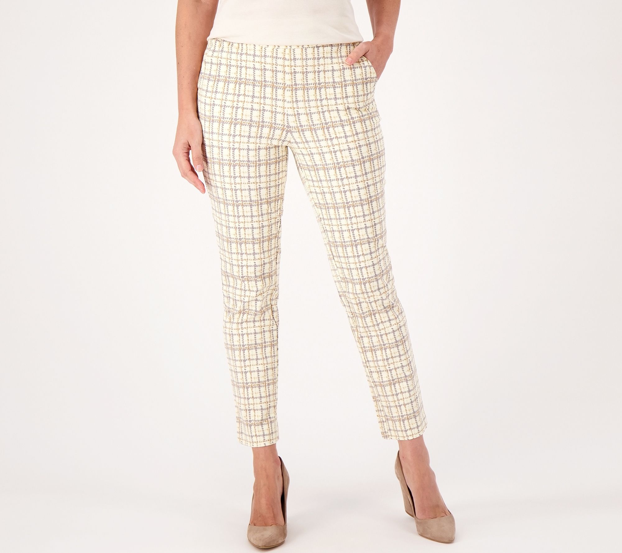Clothing & Shoes - Bottoms - Pants - Isaac Mizrahi 24/7 Foundation Stretch  Slim Ankle Pant - Online Shopping for Canadians