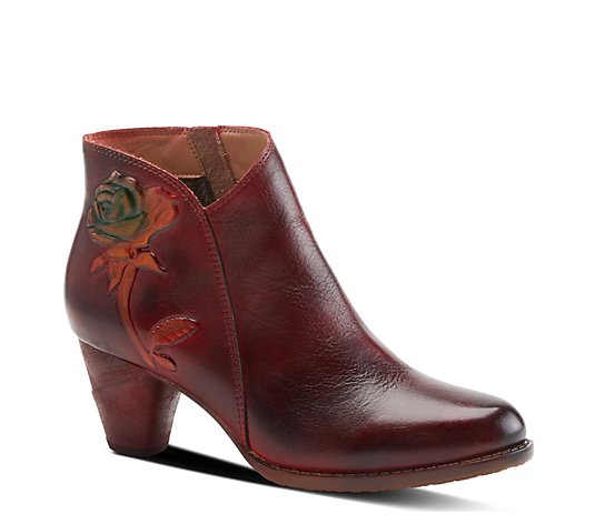 L`Artiste by Spring Step Leather Booties - Eyecatching