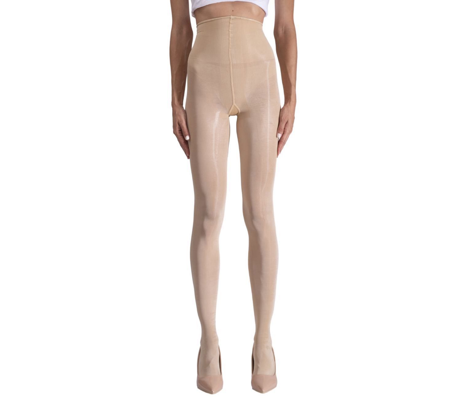 LECHERY Lustrous Silk Shiny Highwaist 20 DenierNylon Tights