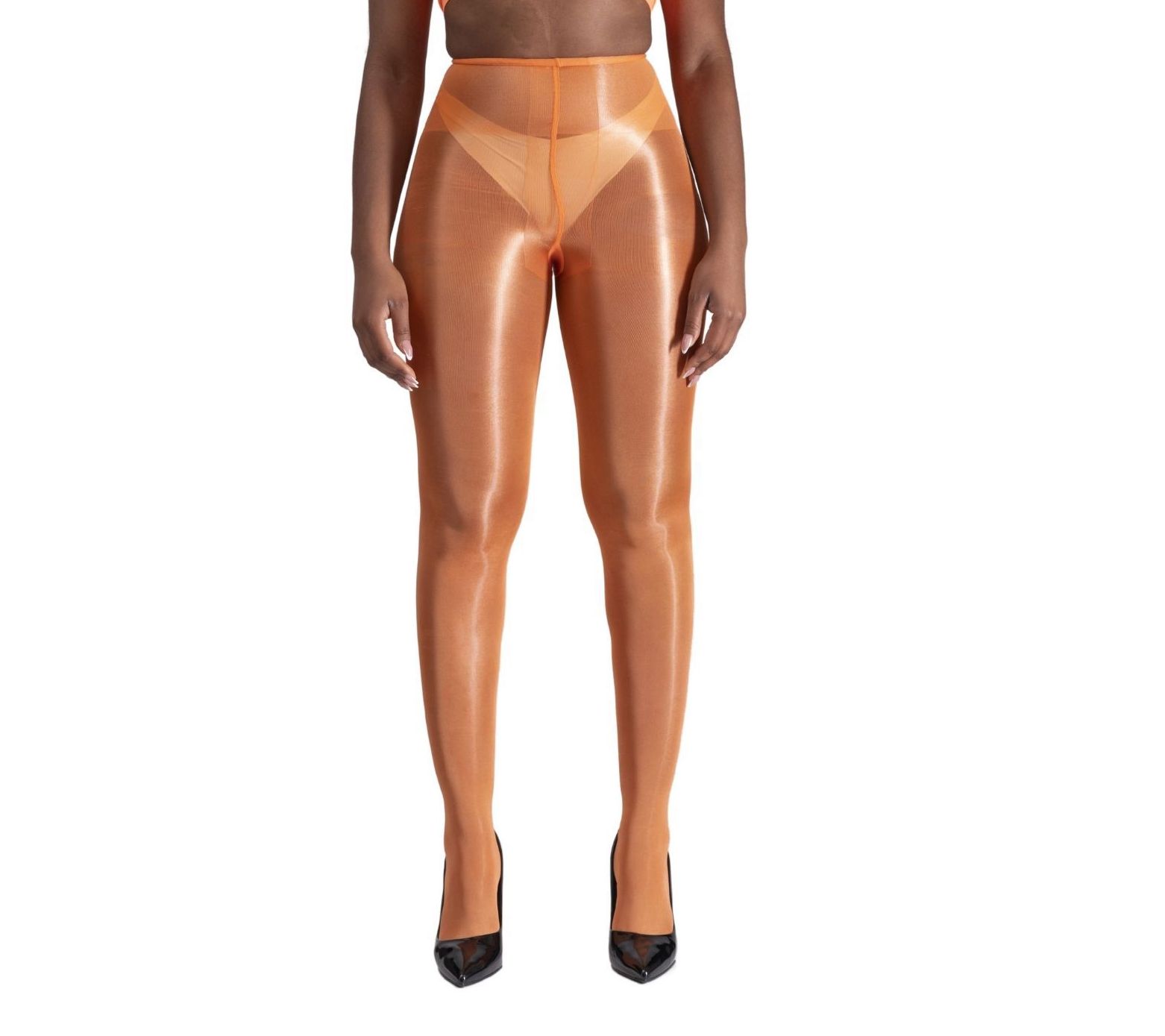 LECHERY Lustrous Silk Shiny Highwaist 20 DenierNylon Tights