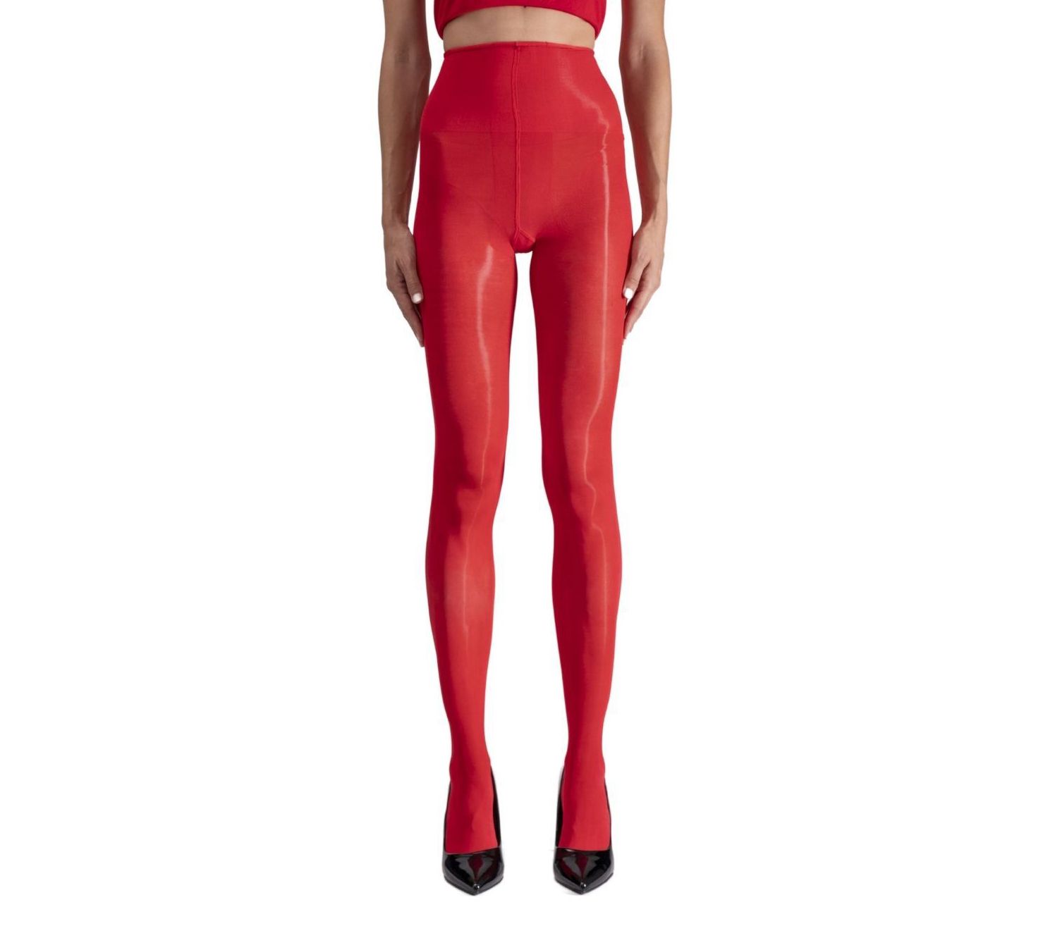 LECHERY Lustrous Silk Shiny Highwaist 20 DenierNylon Tights